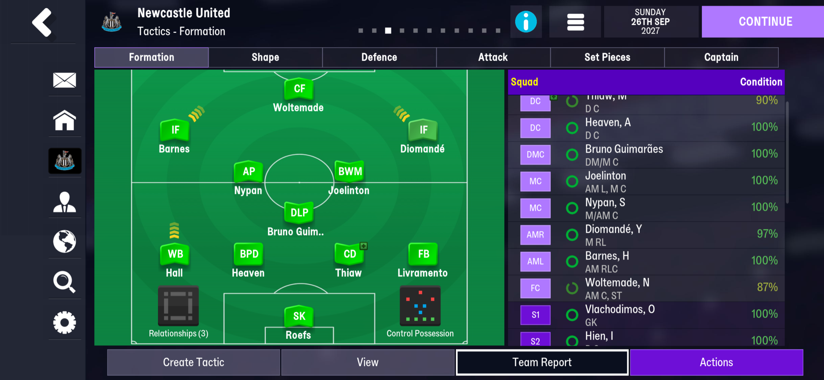 4-3-3 tactic