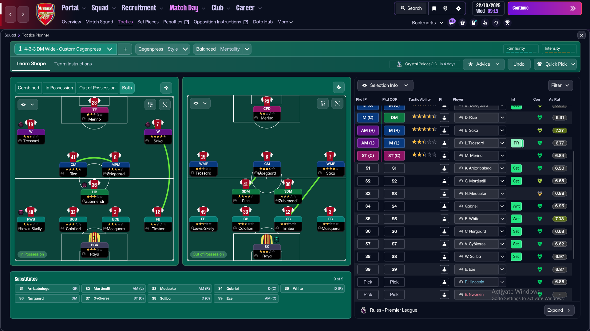 4-3-3 DM Wide tactic