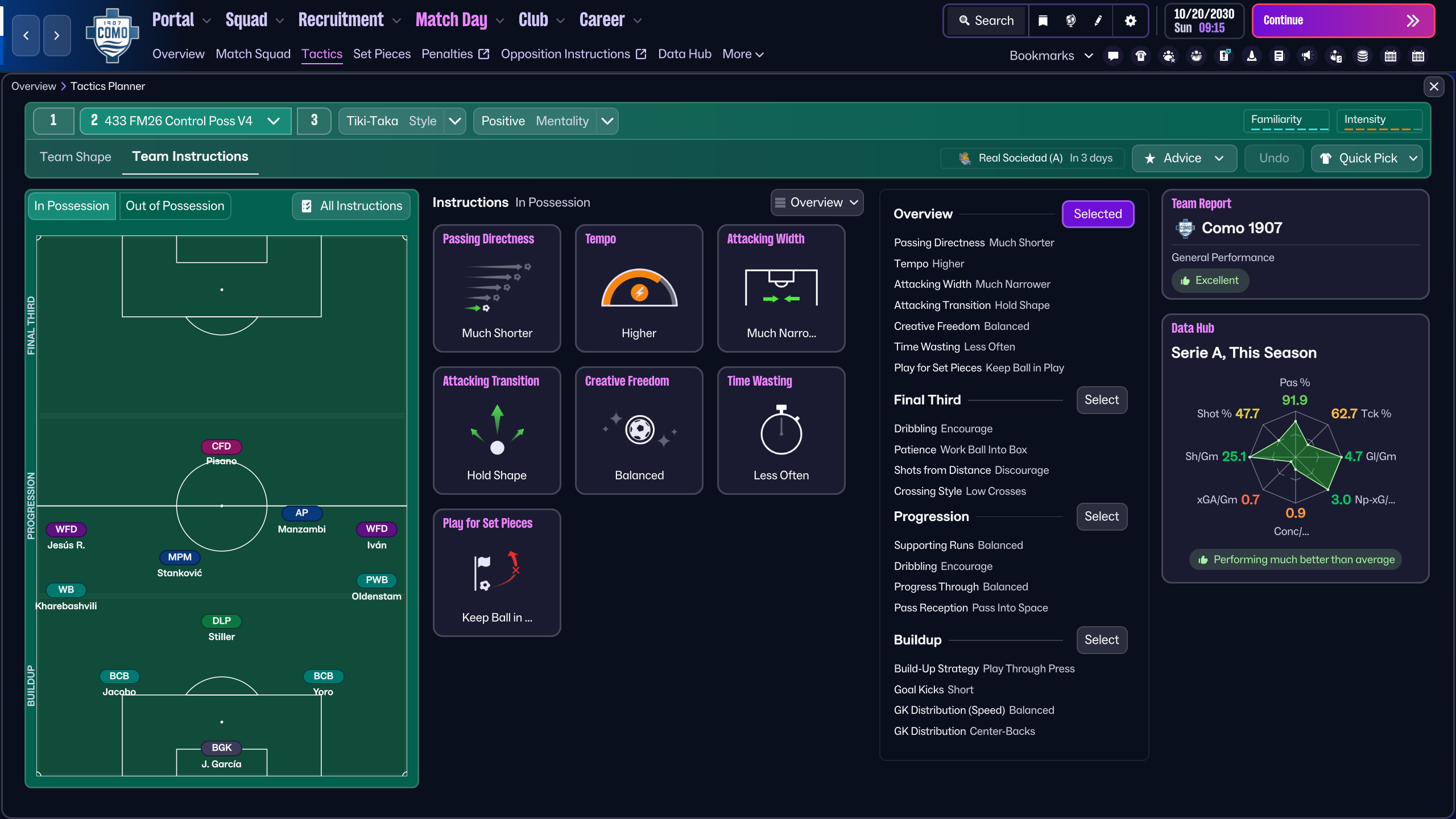 4-3-3 tactic screenshot