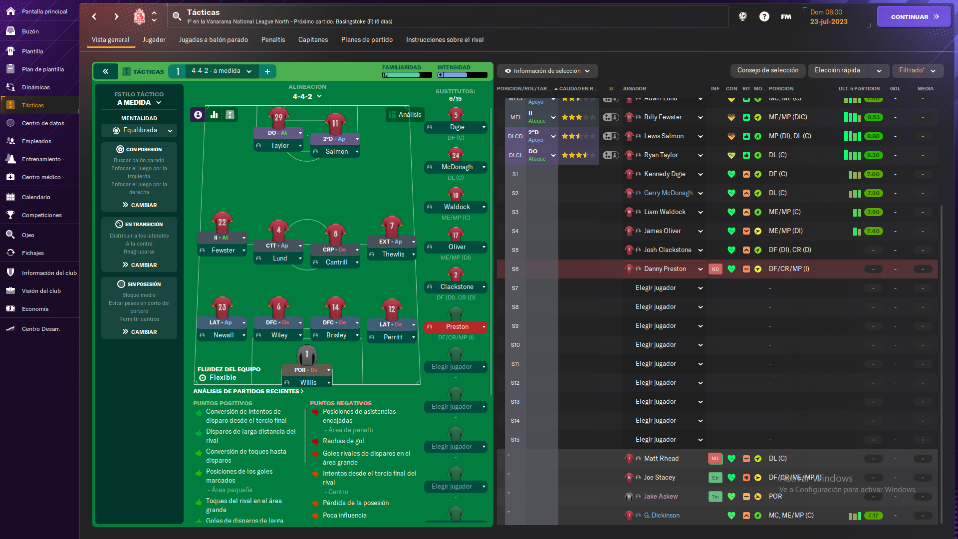 4-4-2 tactic