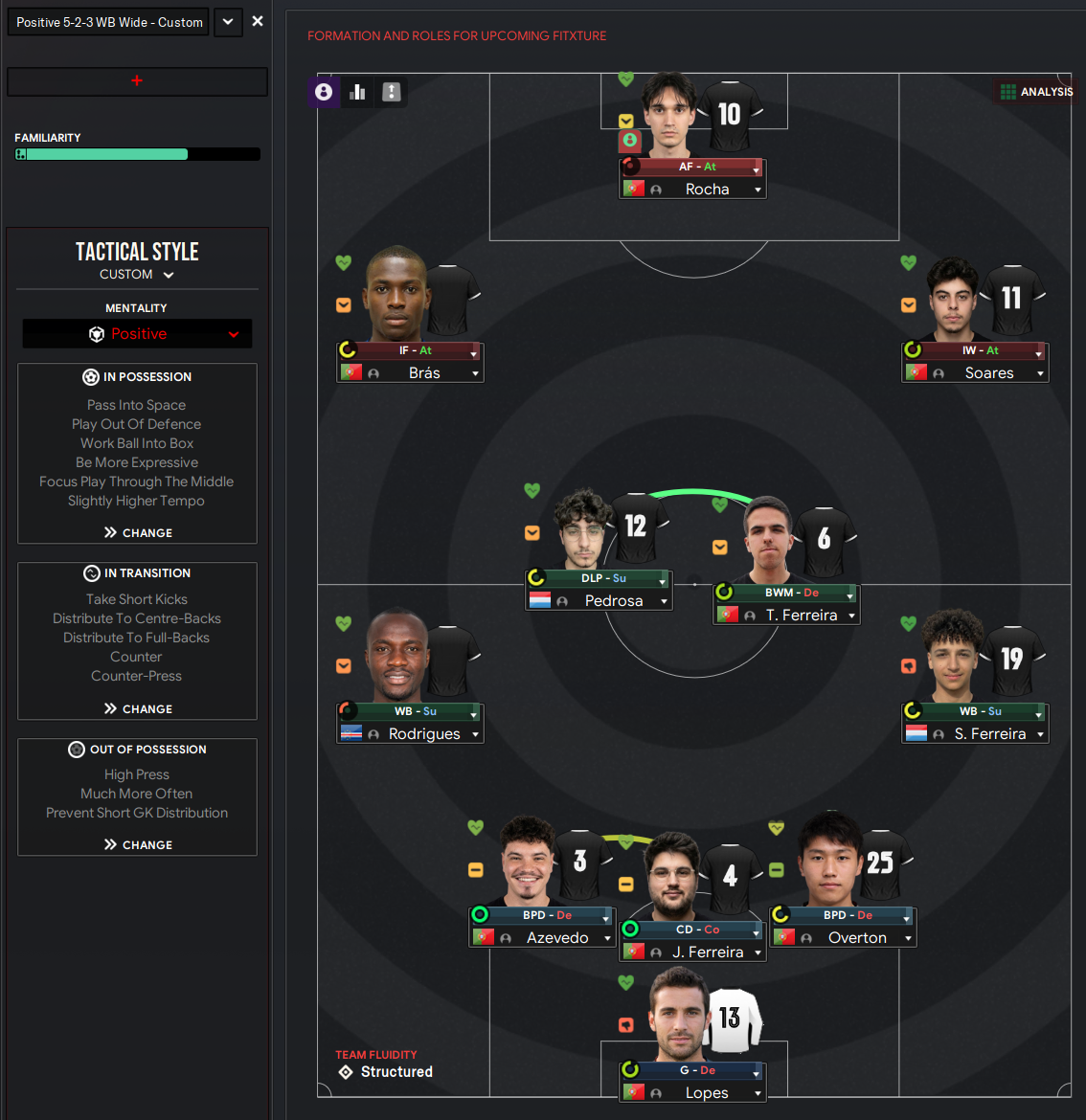 5-2-3 WB Wide tactic screenshot