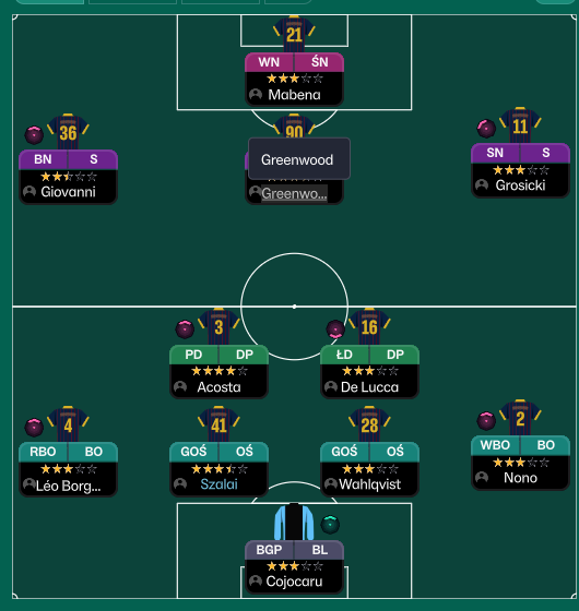 4-2-3-1 Wide tactic screenshot