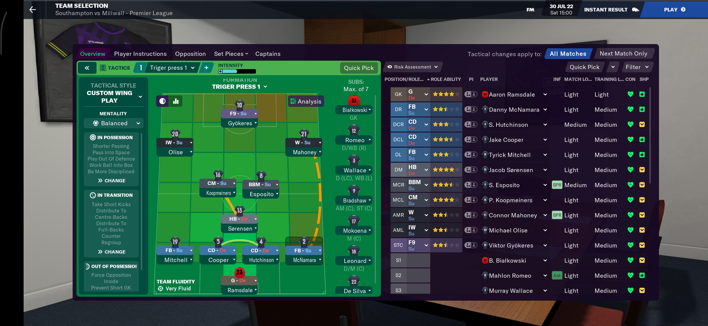 4-3-3 tactic