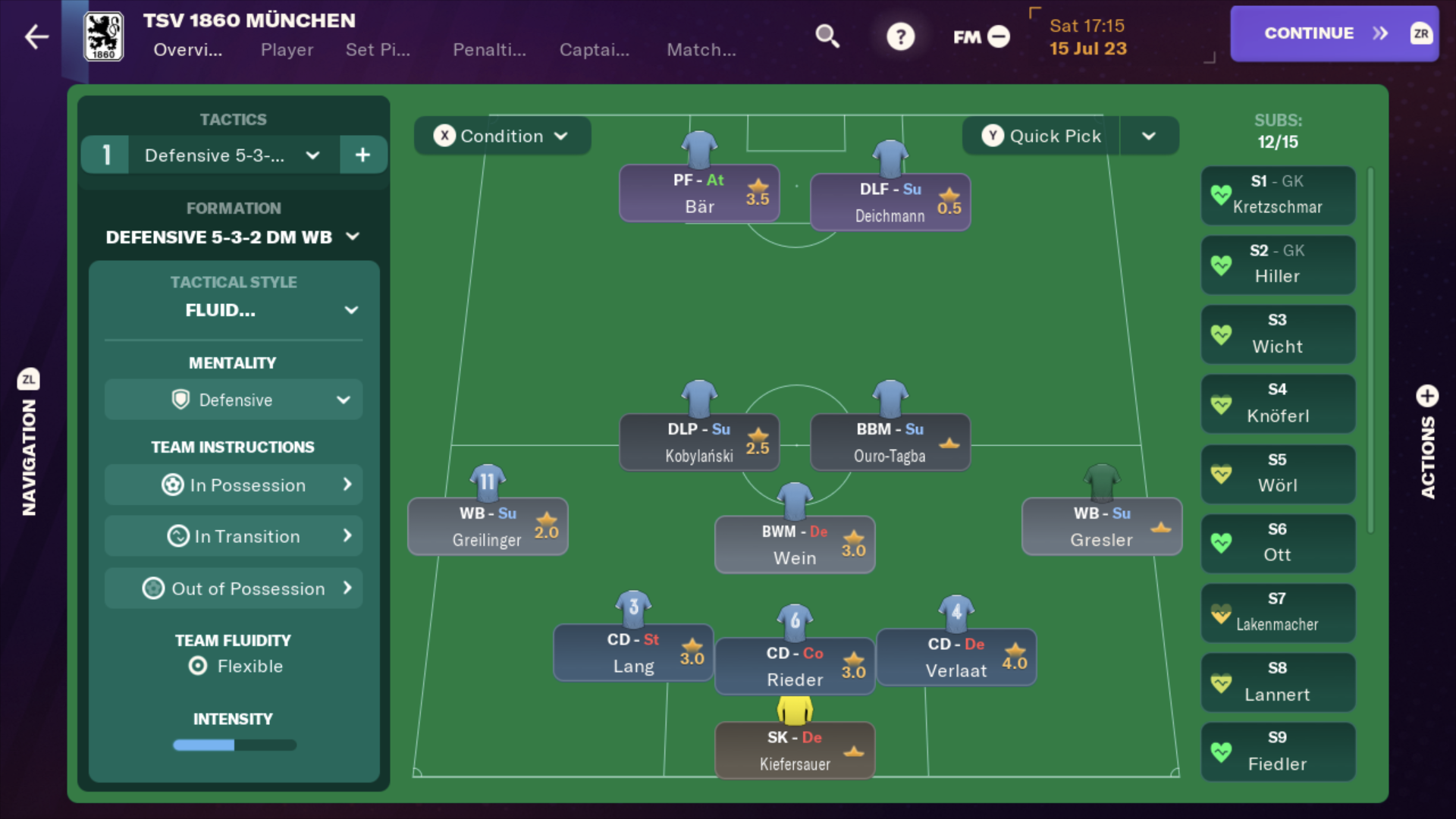 5-3-2 DM WB tactic