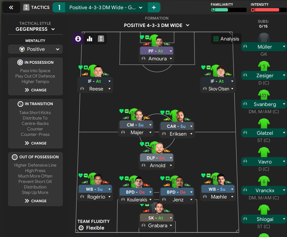 4-3-3 DM Wide tactic