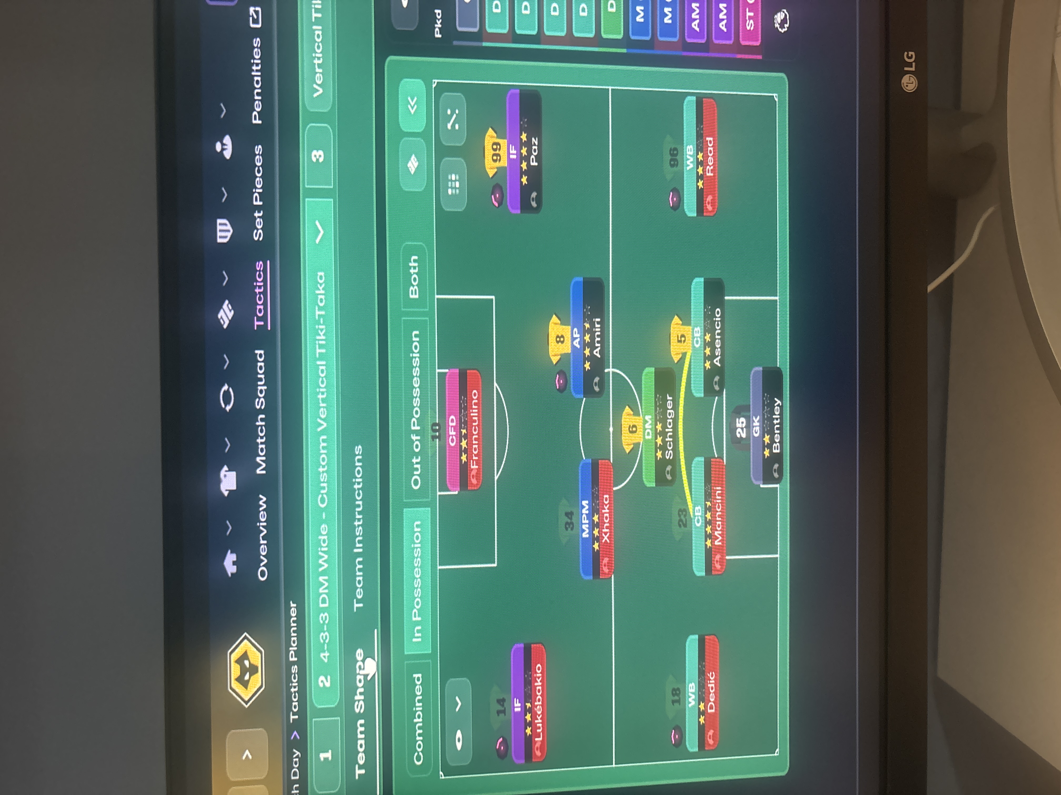 4-3-3 tactic screenshot