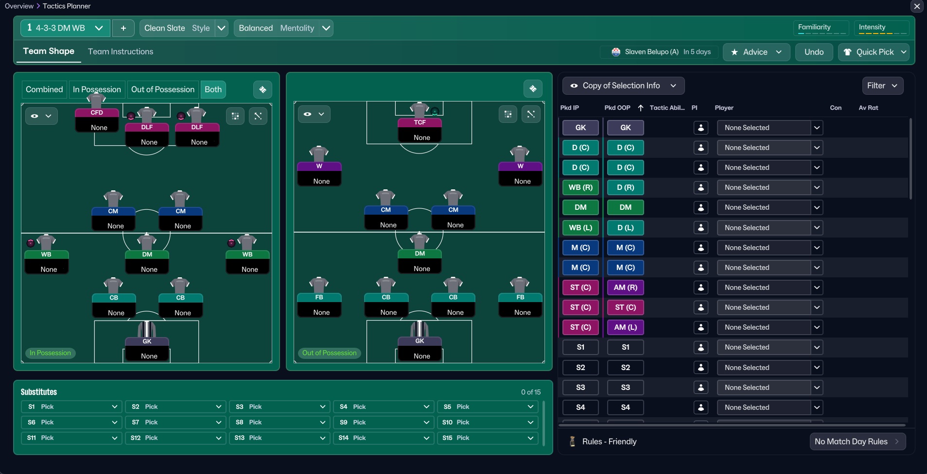 4-3-3 DM Wide tactic