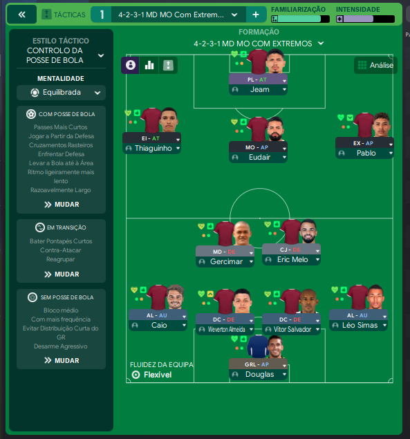 4-2-3-1 tactic