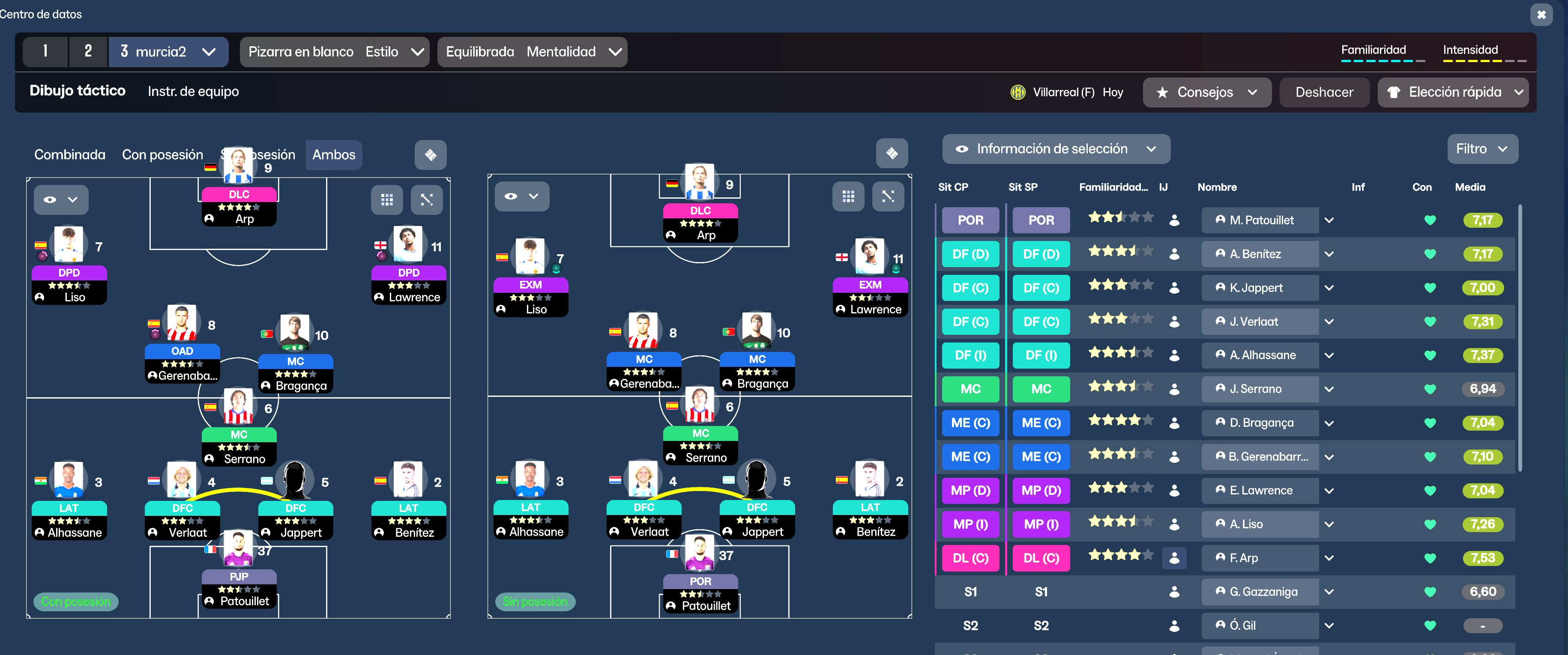 4-3-3 tactic screenshot