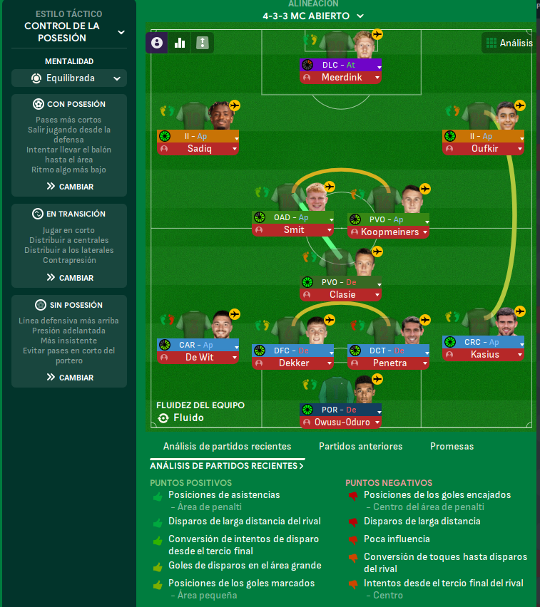 4-3-3 tactic screenshot