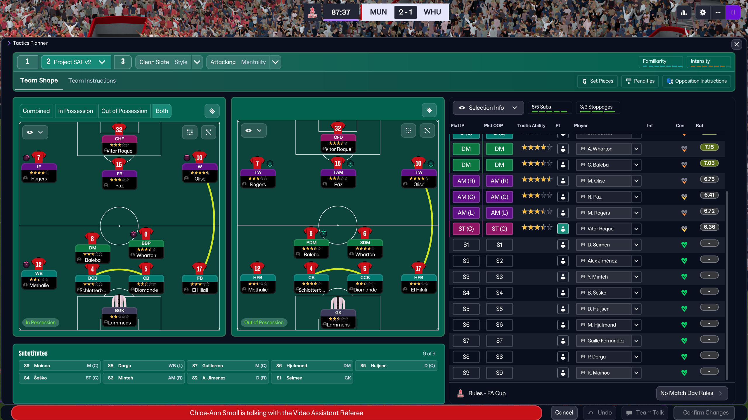 4-2-3-1 tactic screenshot
