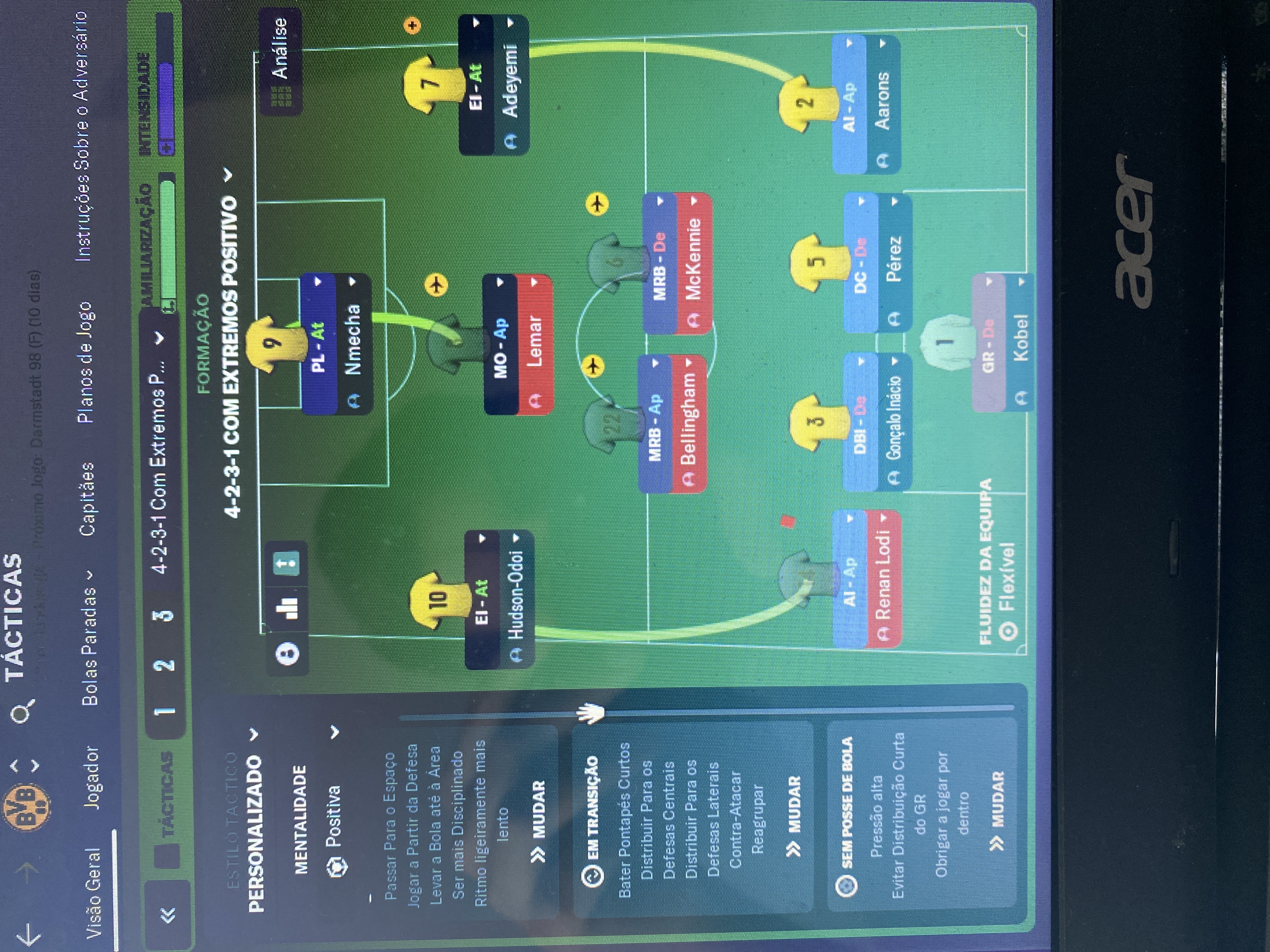 4-2-3-1 tactic screenshot
