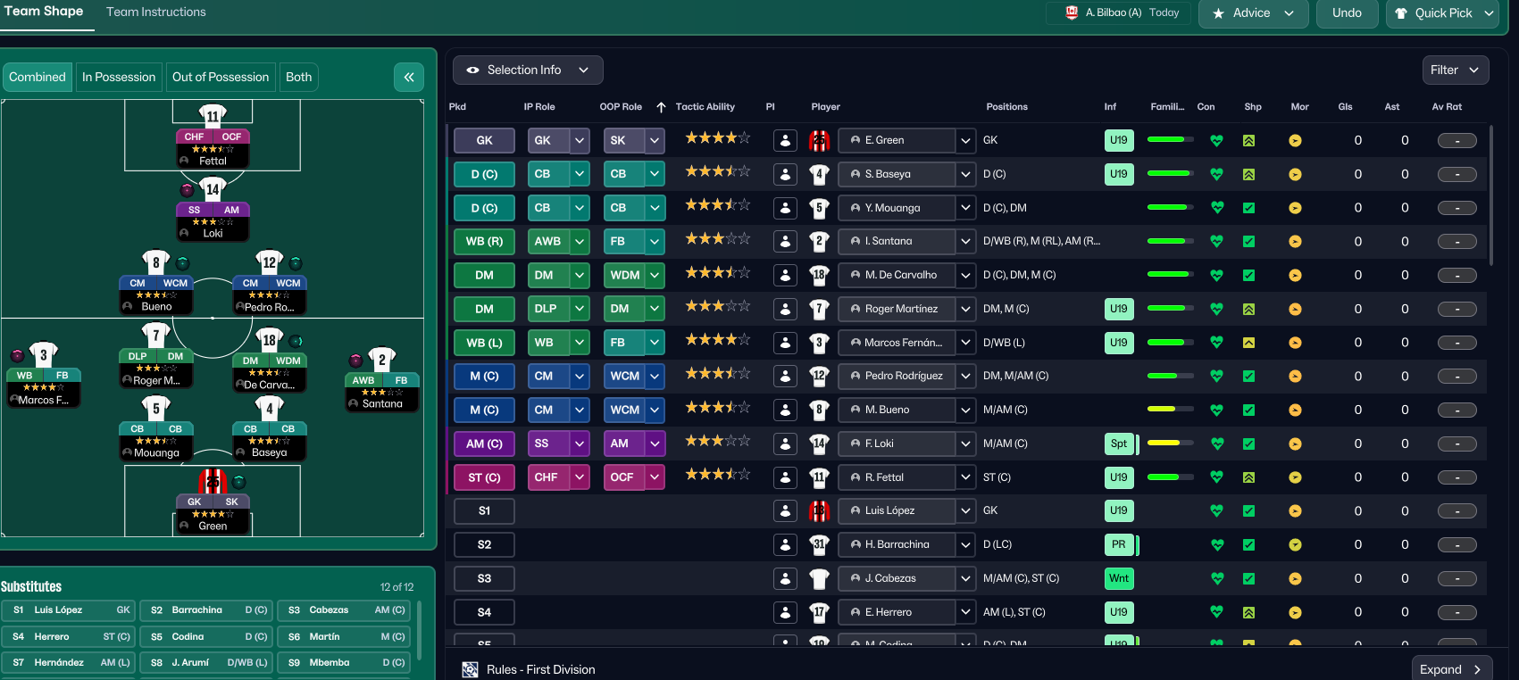 4-2-3-1 Wide tactic screenshot