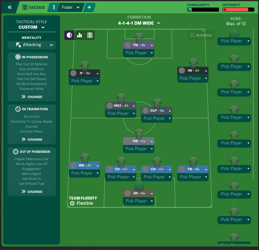 4-1-4-1 DM Wide tactic