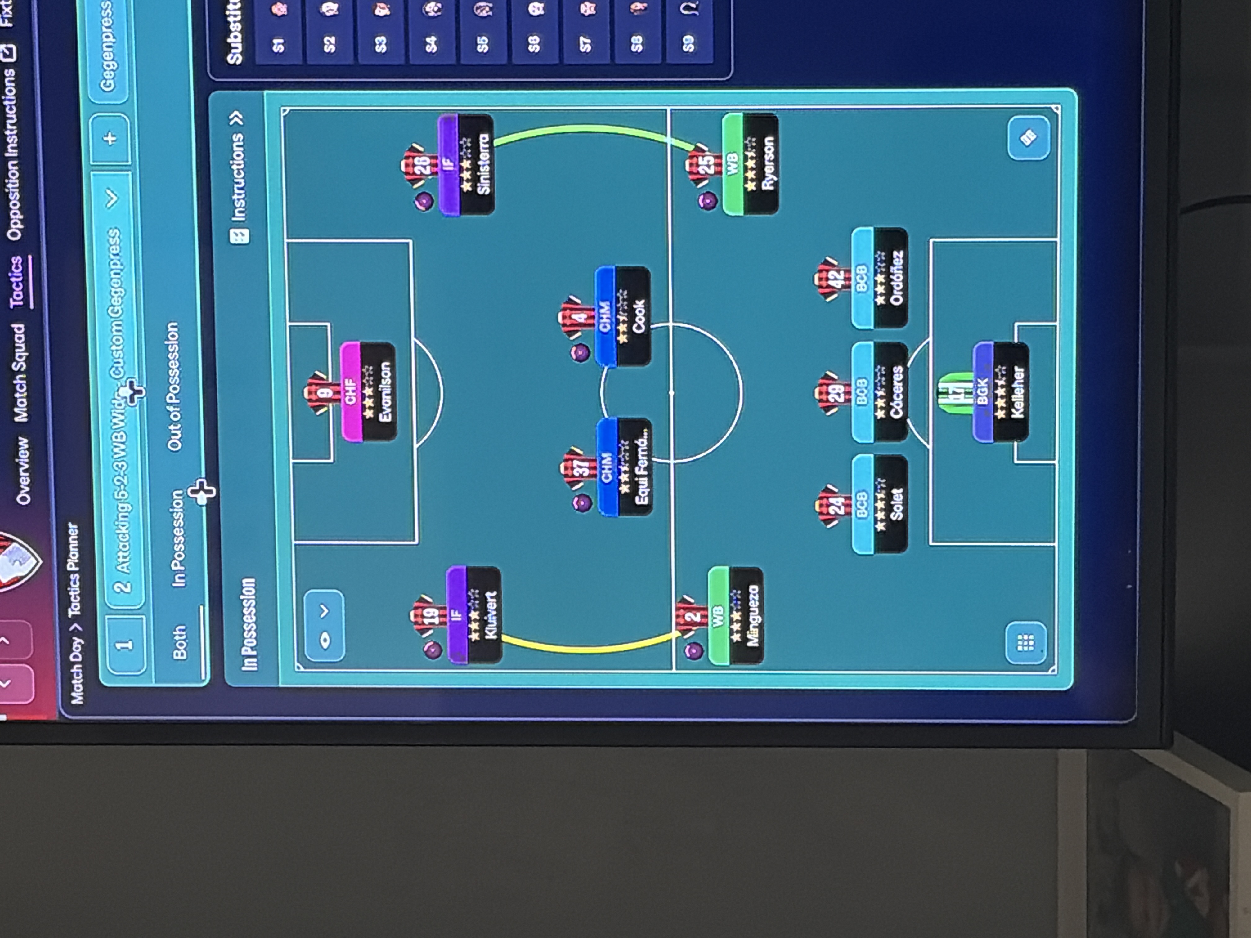 5-2-3 Wide tactic