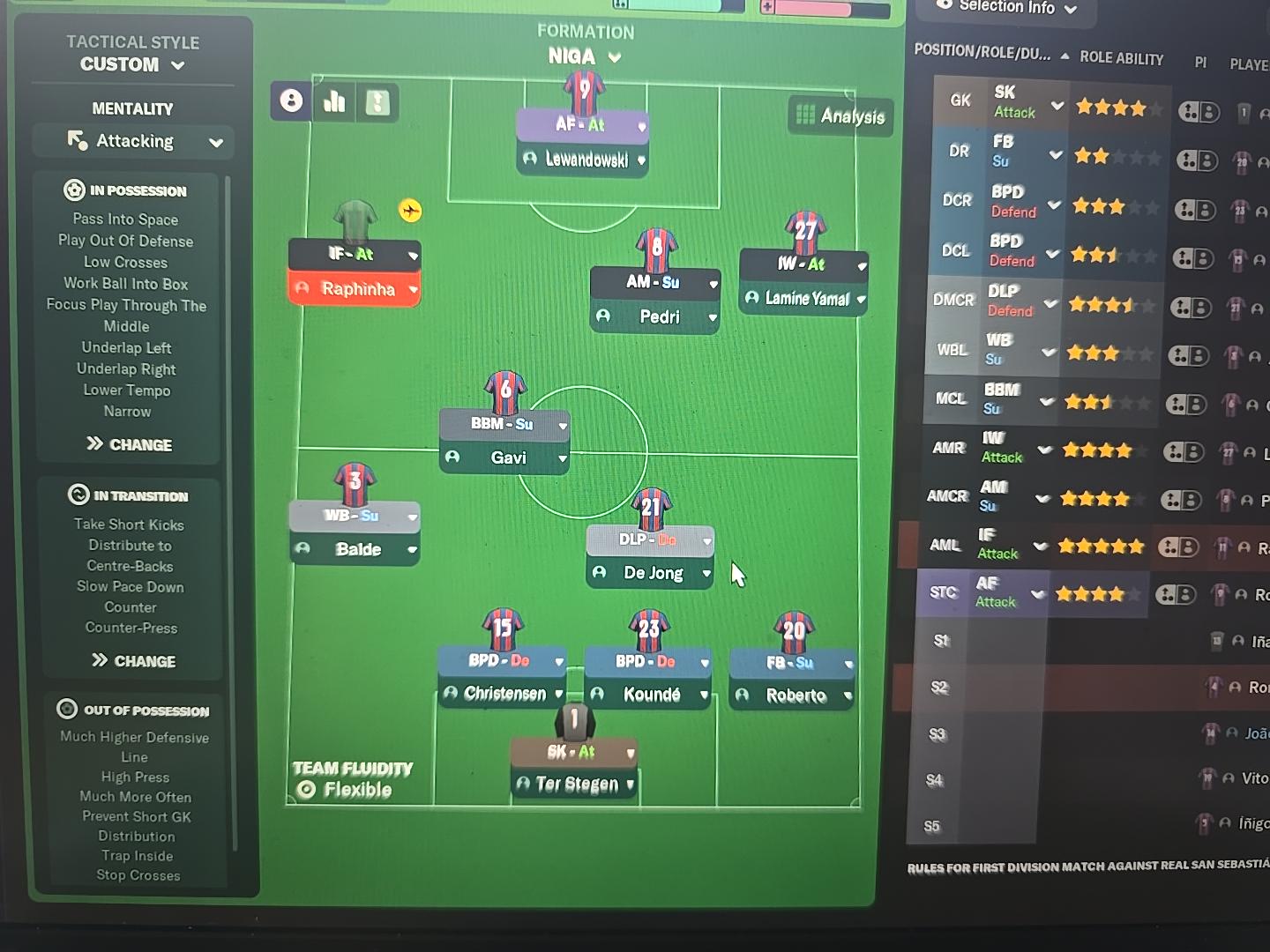 4-3-3 tactic screenshot