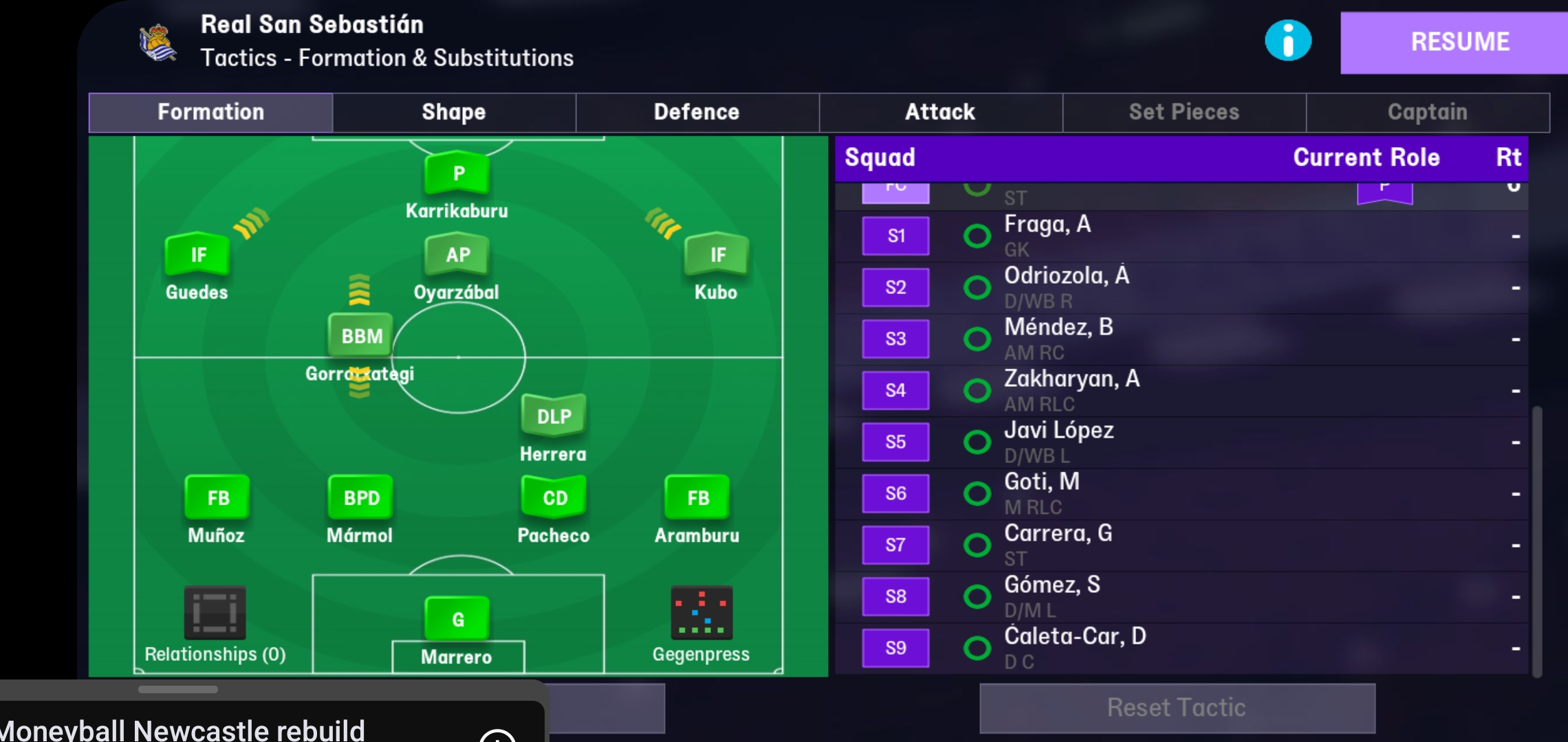 4-3-3 tactic screenshot