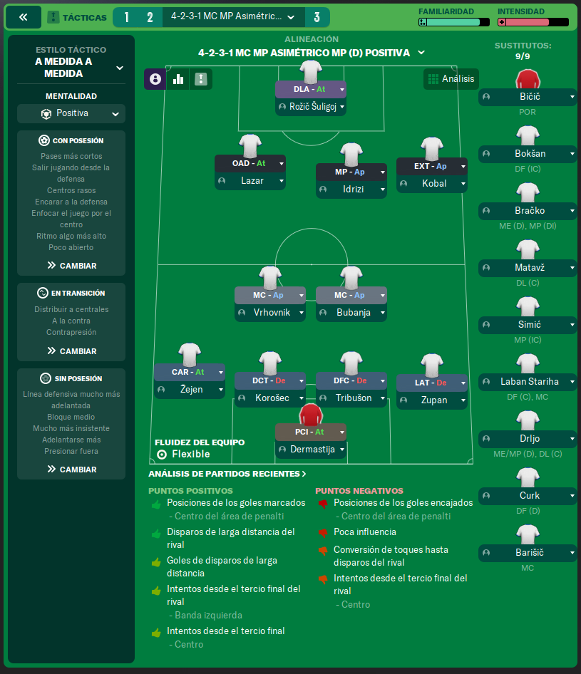 4-2-3-1 tactic screenshot