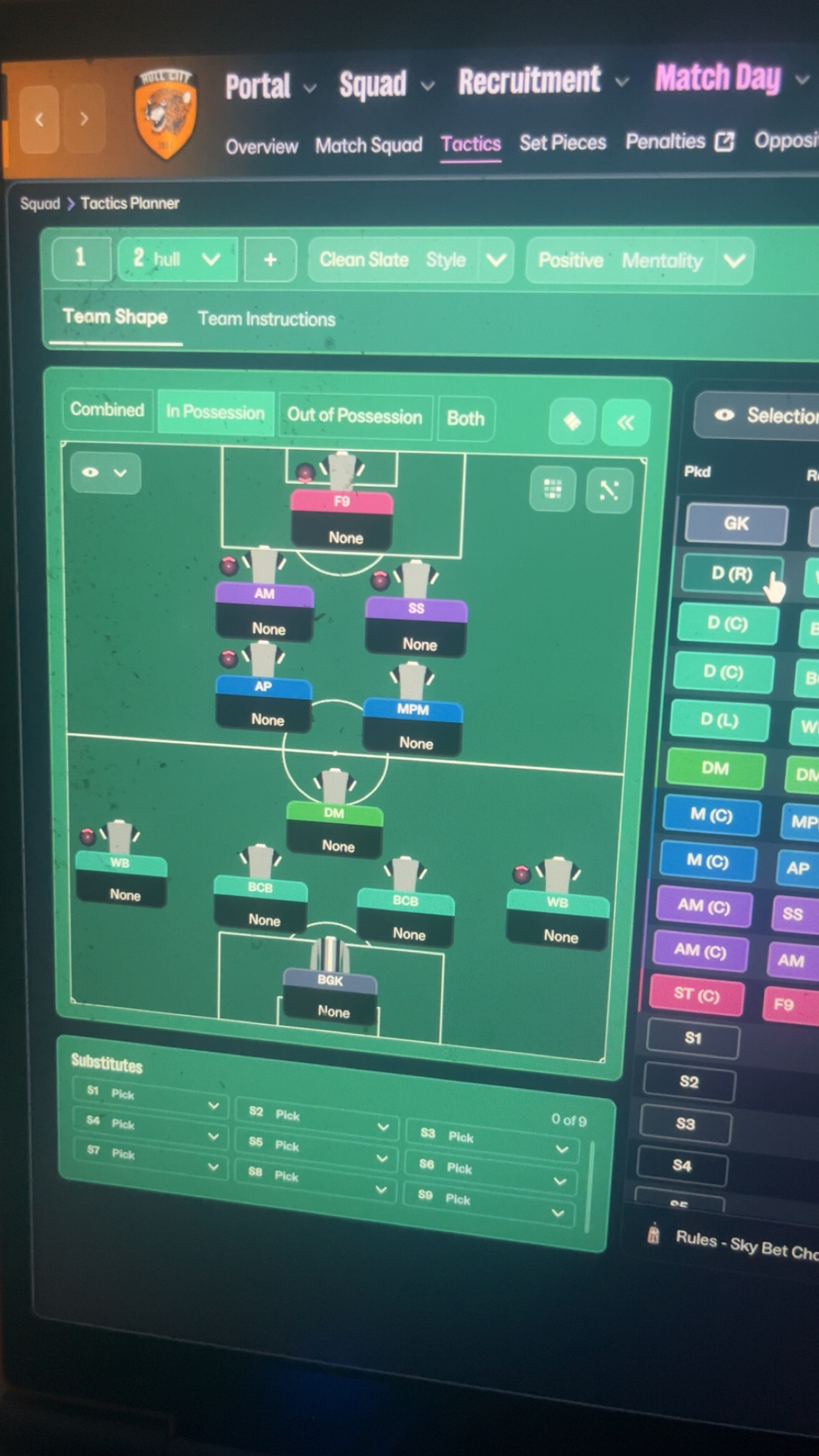 4-2-3-1 tactic screenshot