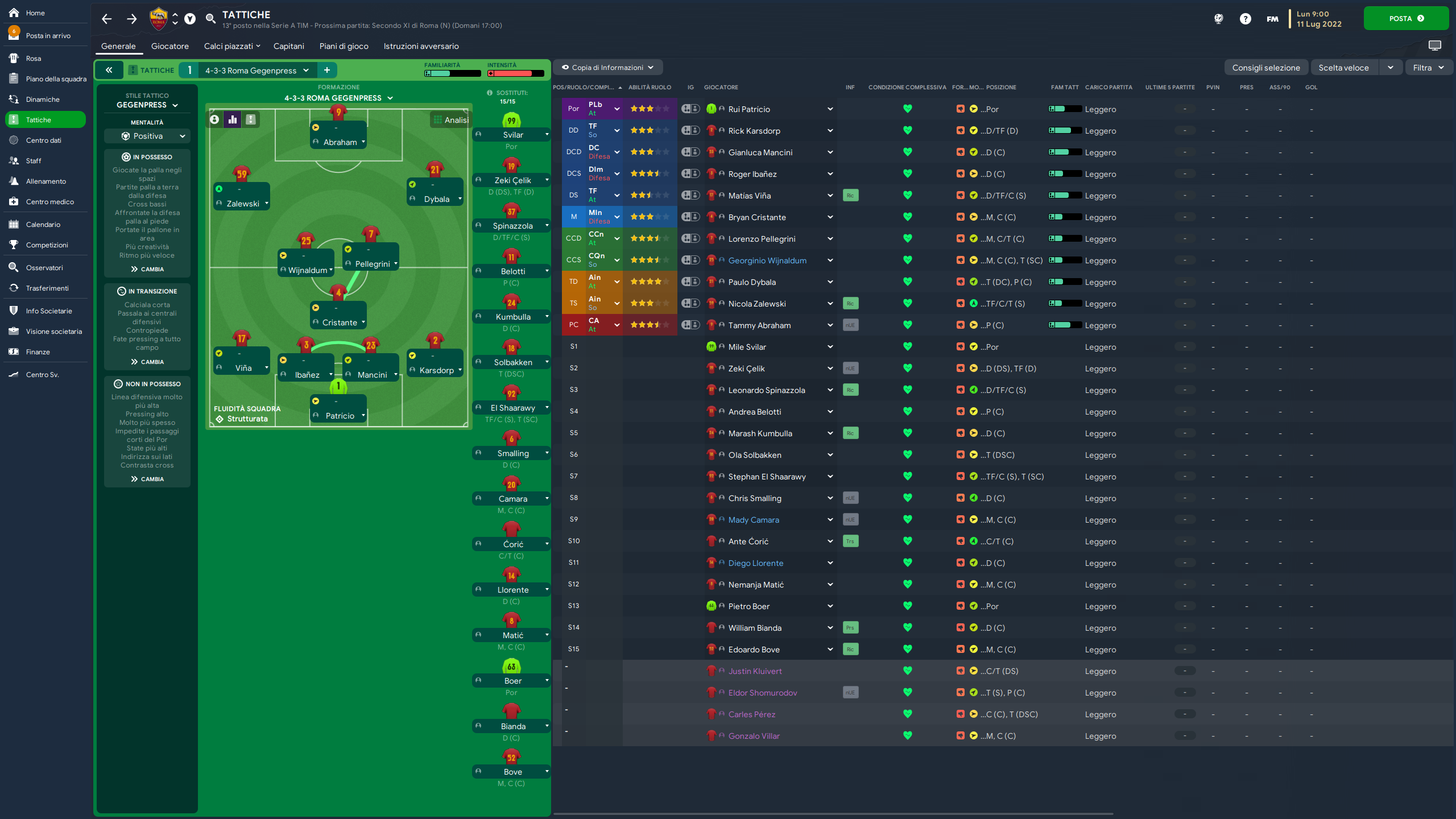 4-3-3 tactic screenshot