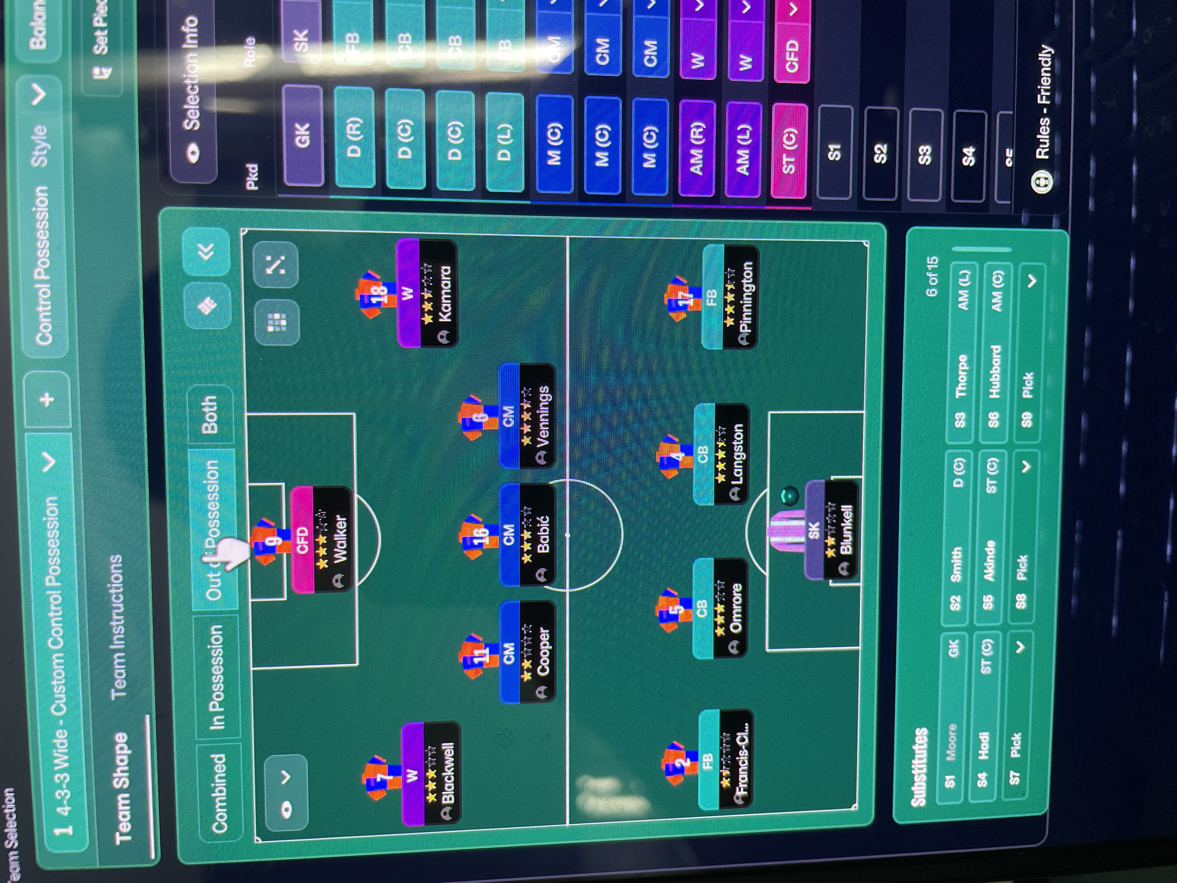 4-3-3 Wide tactic