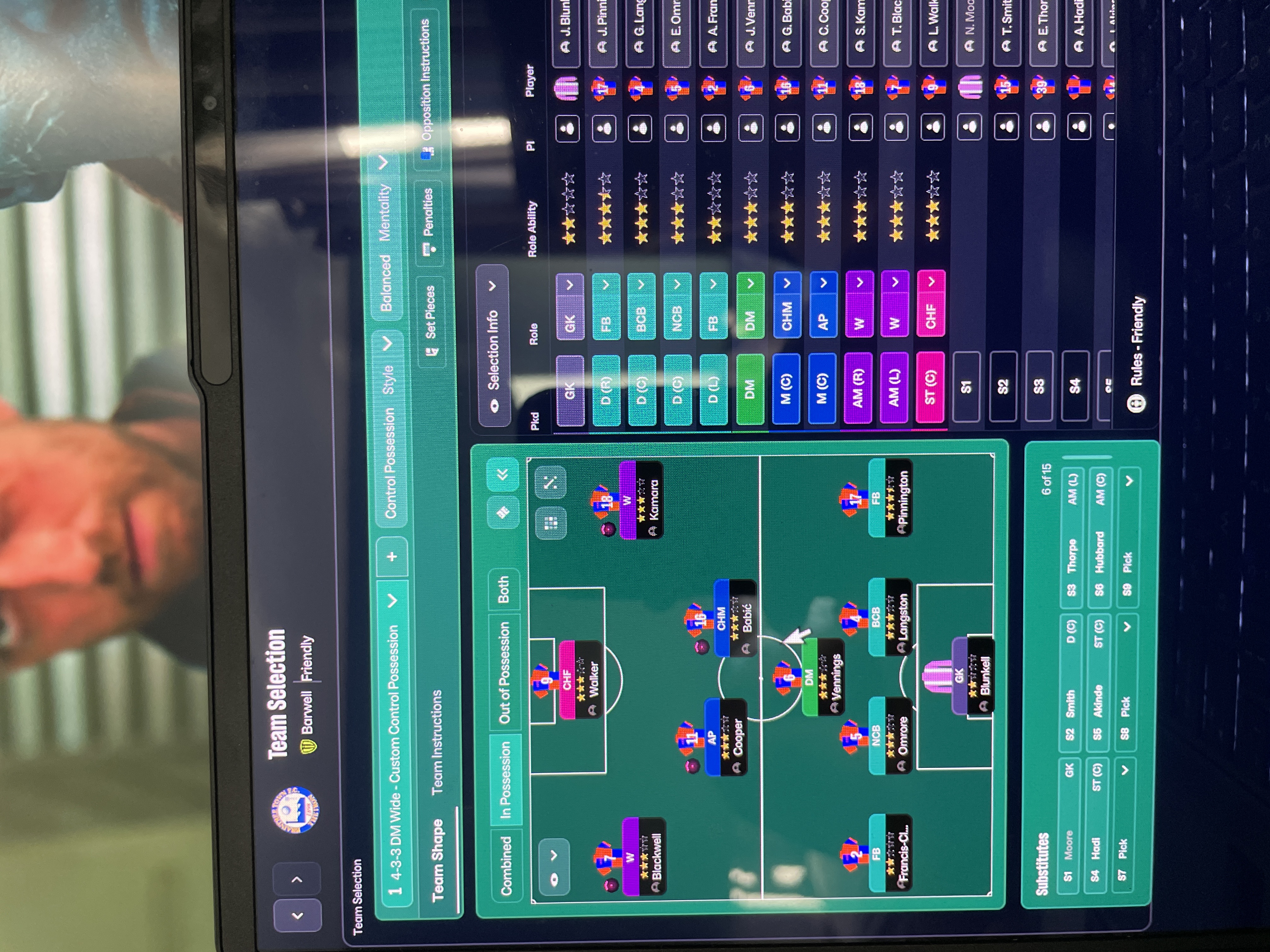 4-3-3 DM Wide tactic