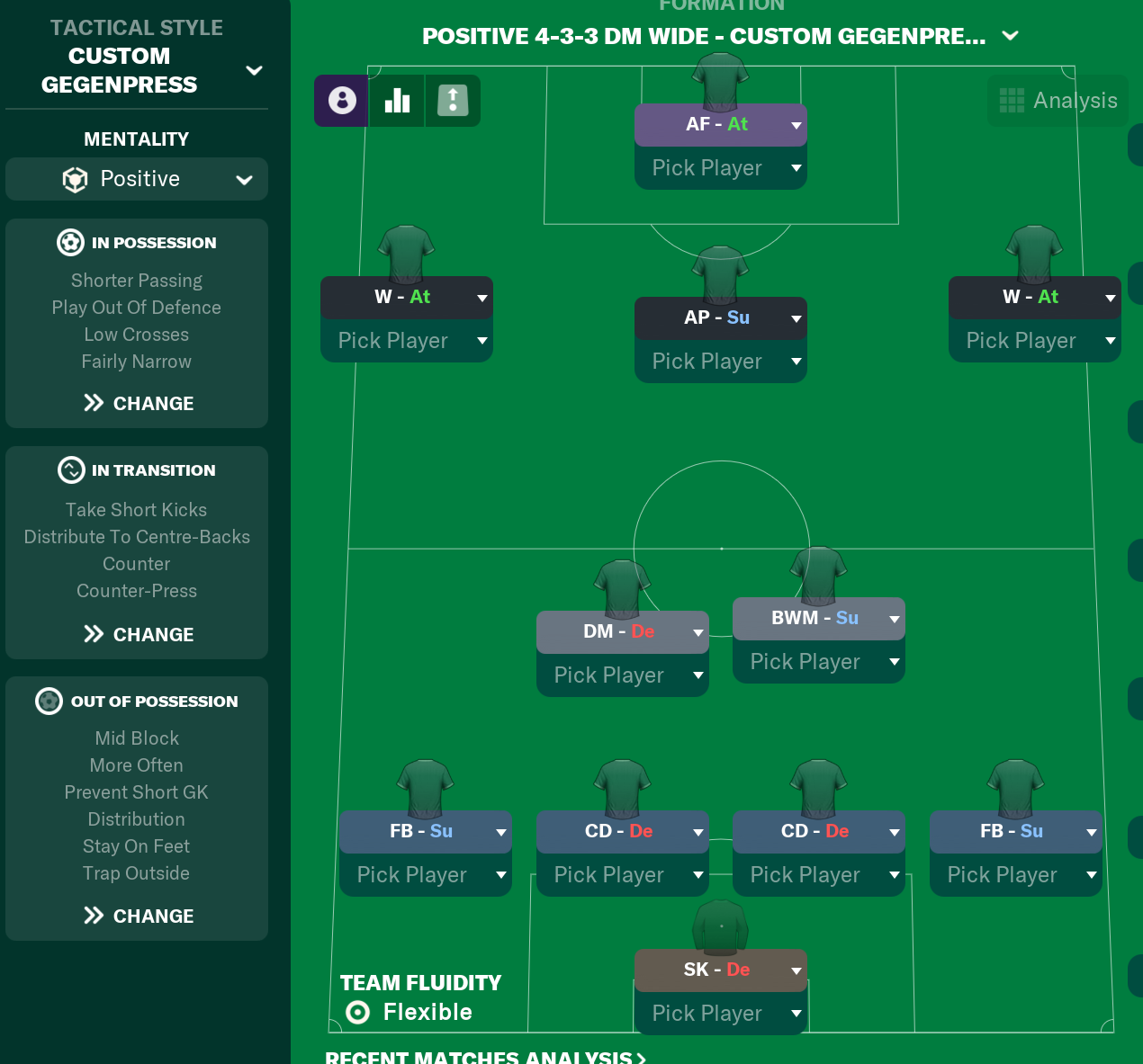 4-3-3 DM Wide tactic