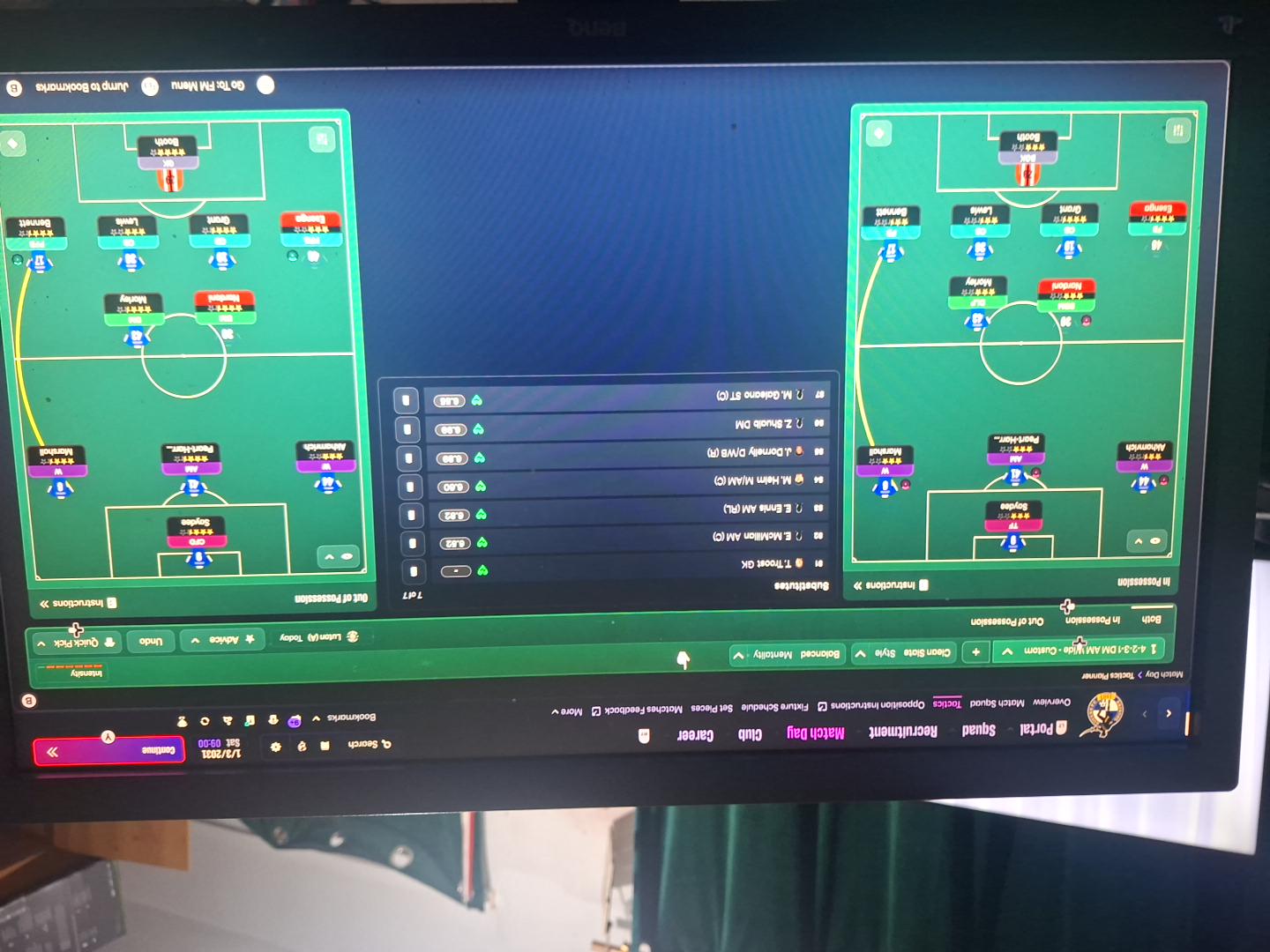 4-2-3-1 Wide tactic screenshot