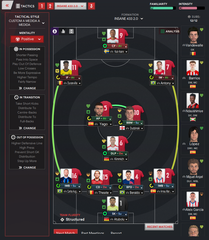4-3-3 tactic screenshot