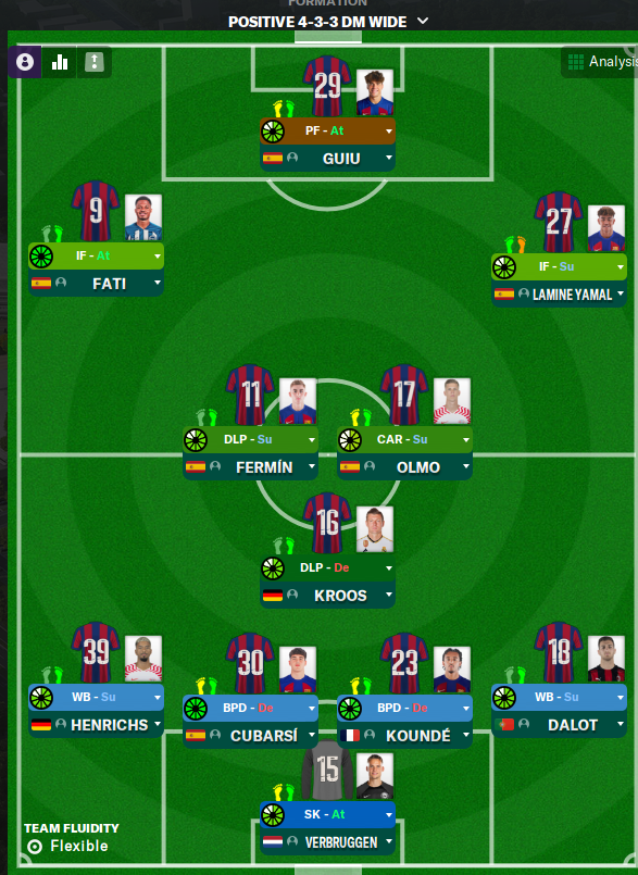 4-3-3 DM Wide tactic screenshot