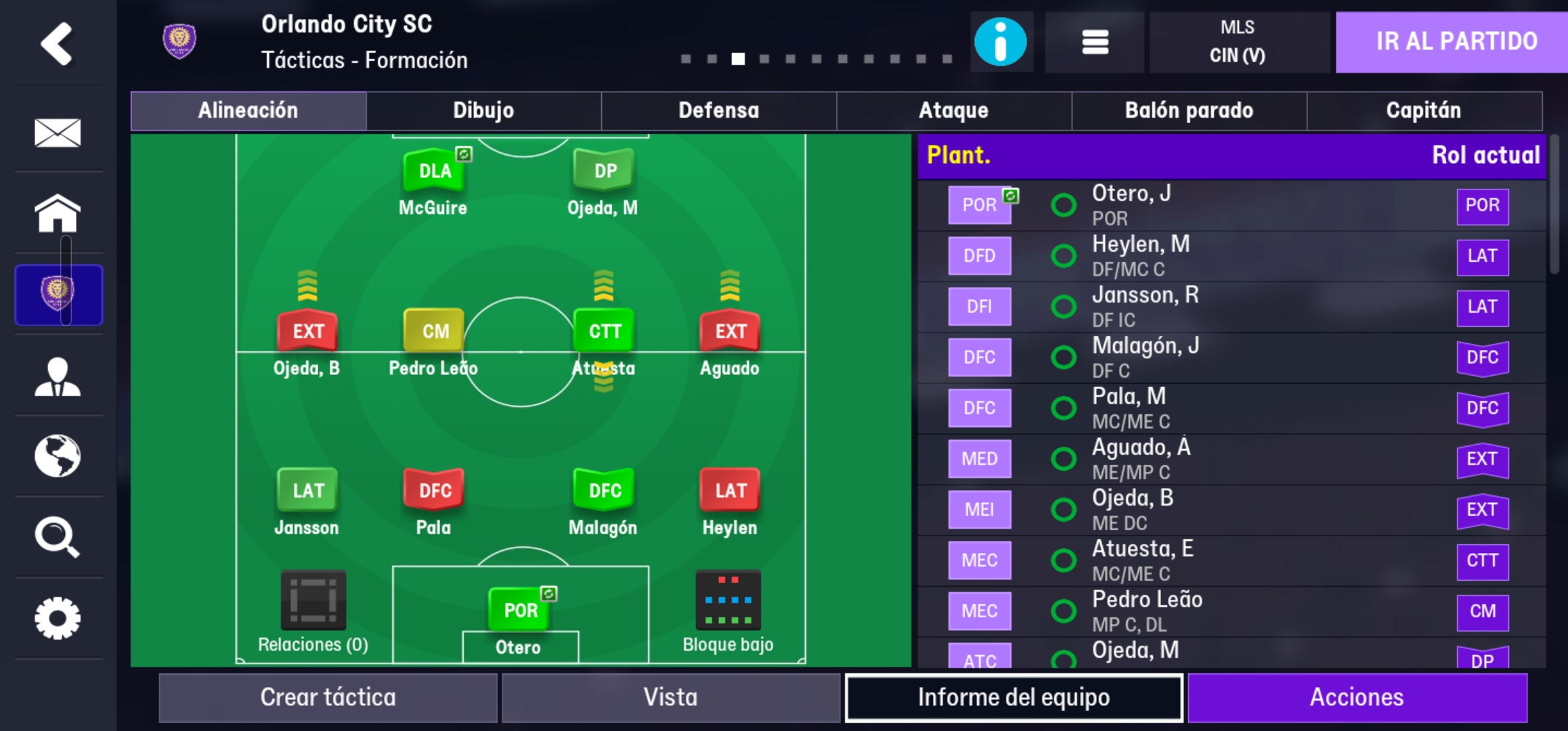 4-3-3 tactic screenshot