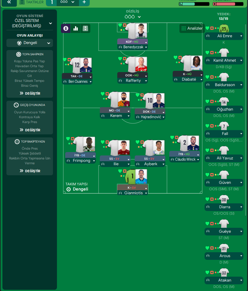 4-2-3-1 tactic screenshot