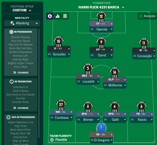 4-2-3-1 tactic screenshot