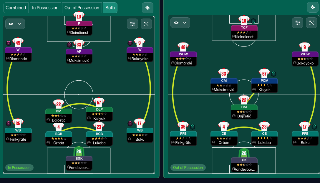 4-3-3 tactic screenshot