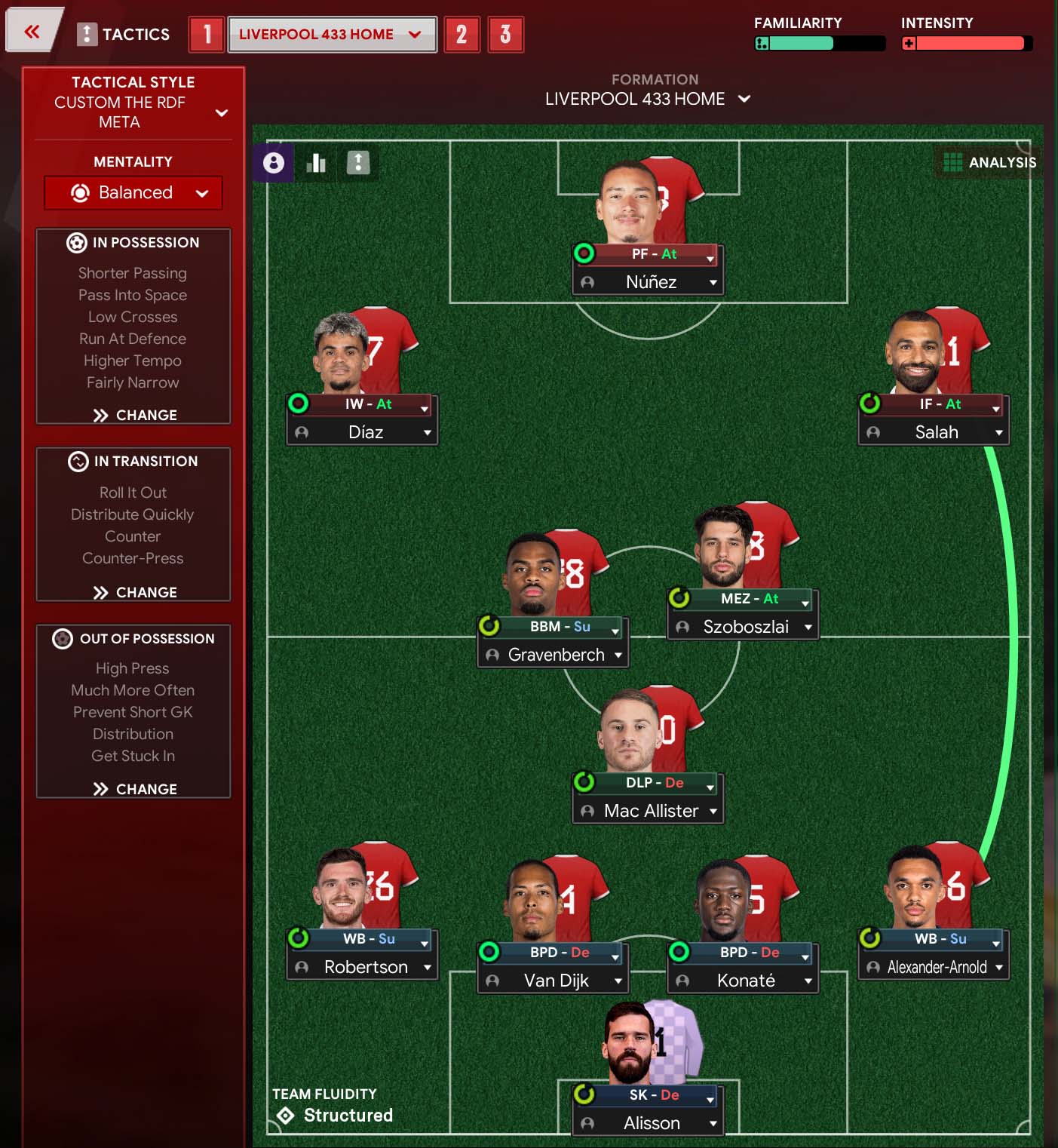 4-3-3 tactic screenshot