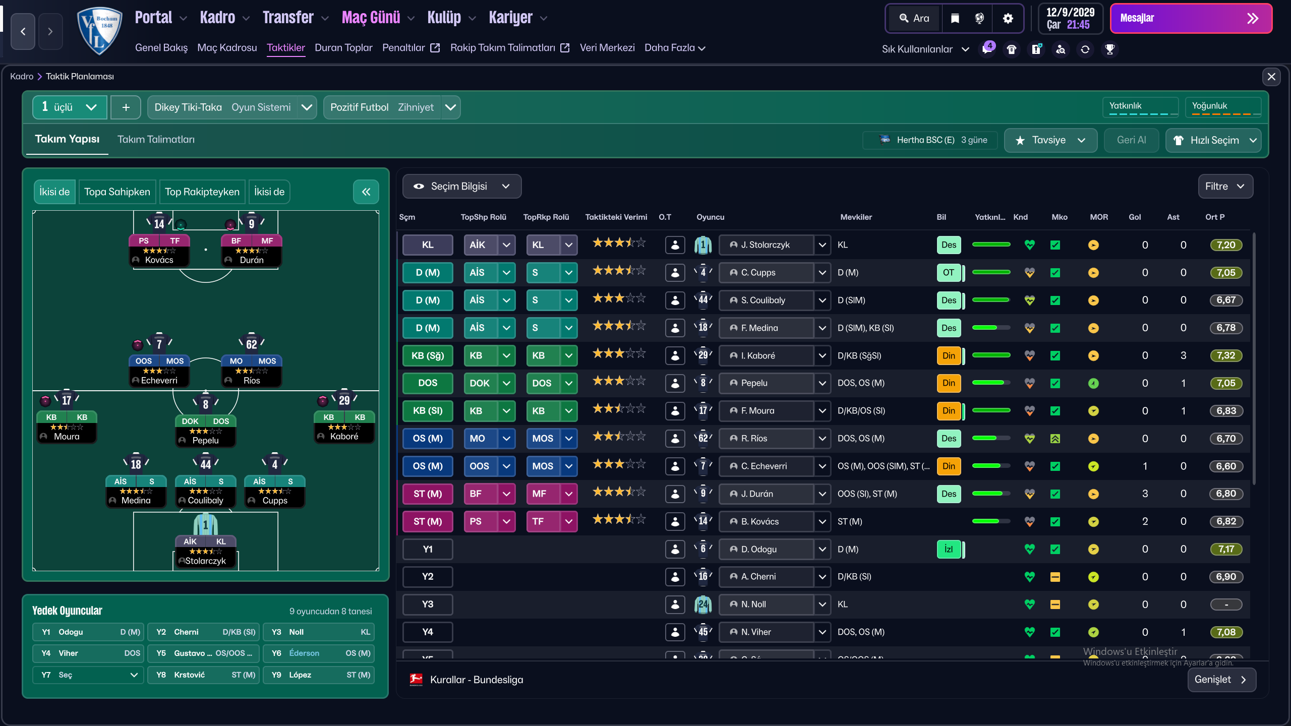 4-2-3-1 Wide tactic screenshot