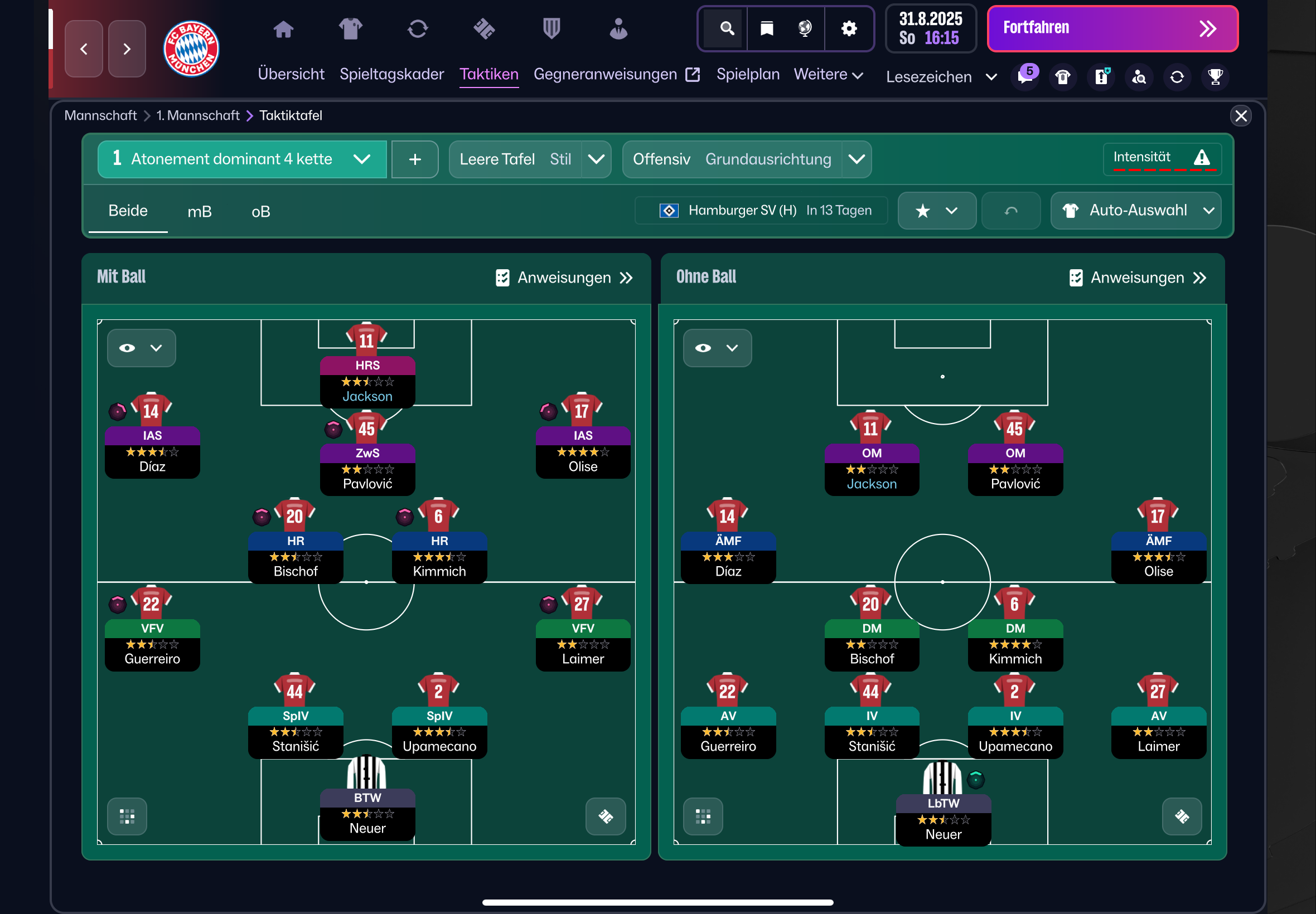 4-2-3-1 tactic