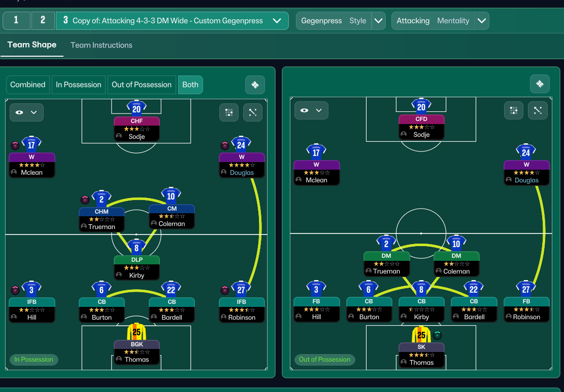4-3-3 DM Wide tactic
