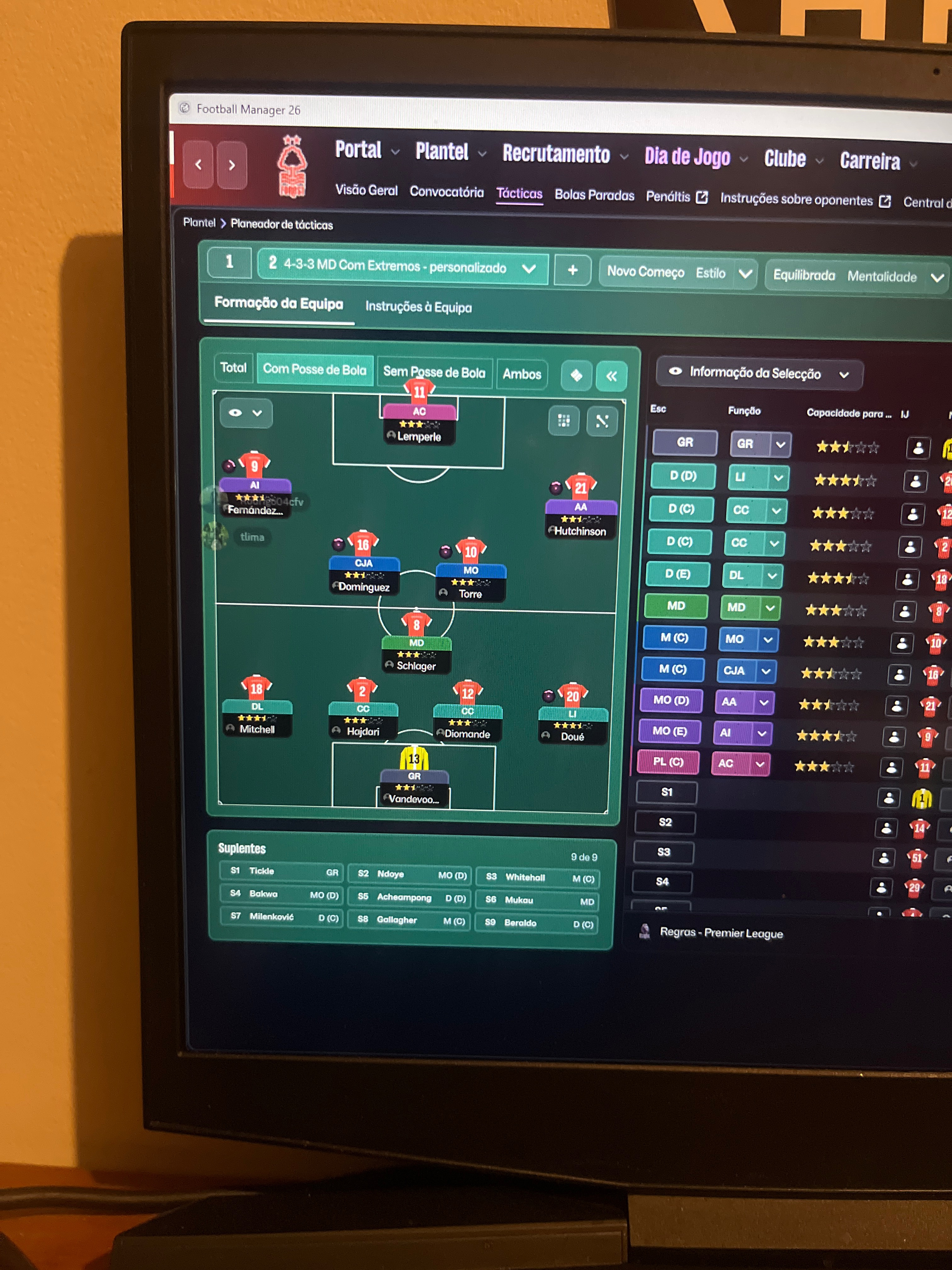 4-3-3 Wide tactic