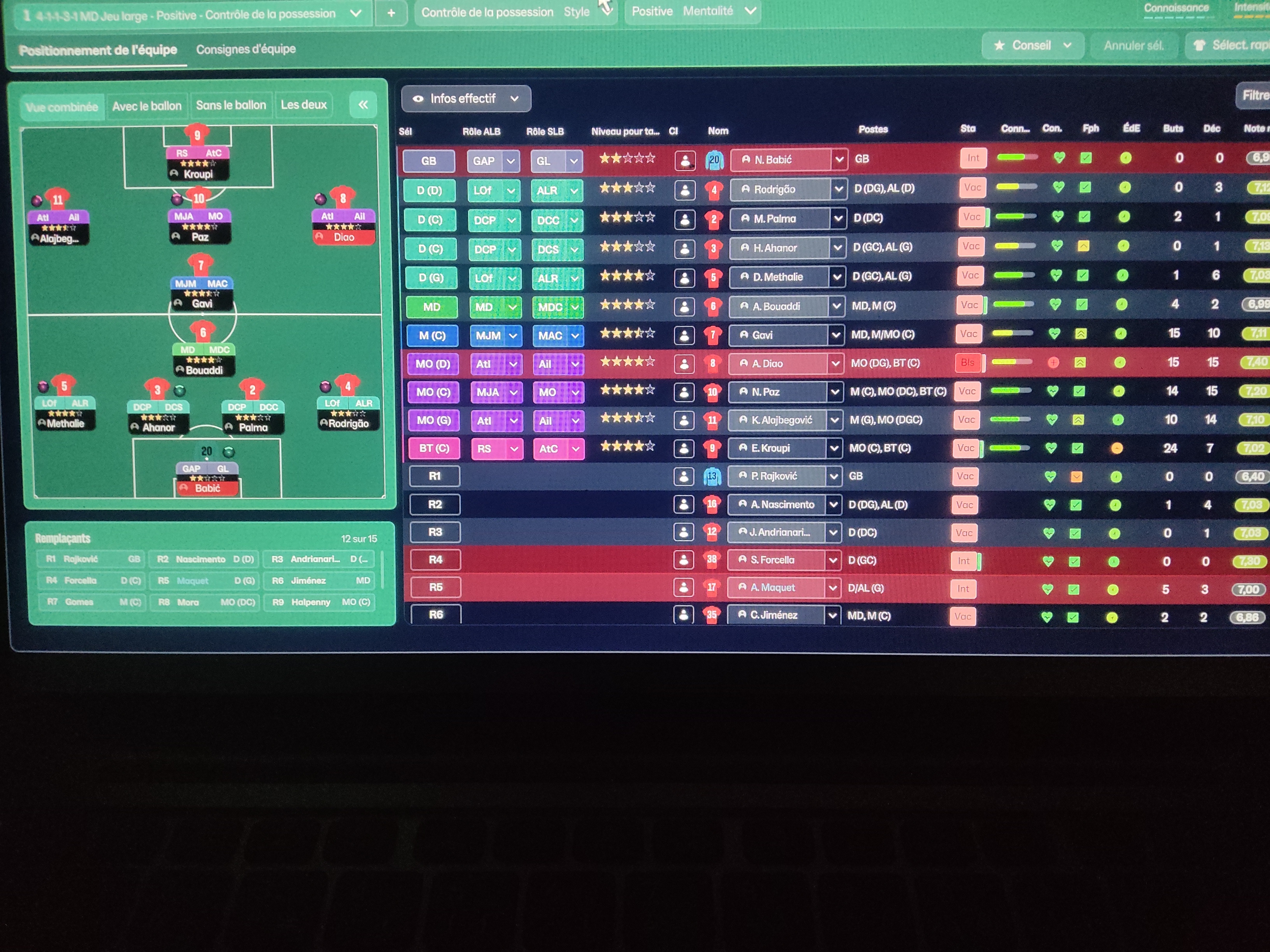 4-3-3 Wide tactic screenshot