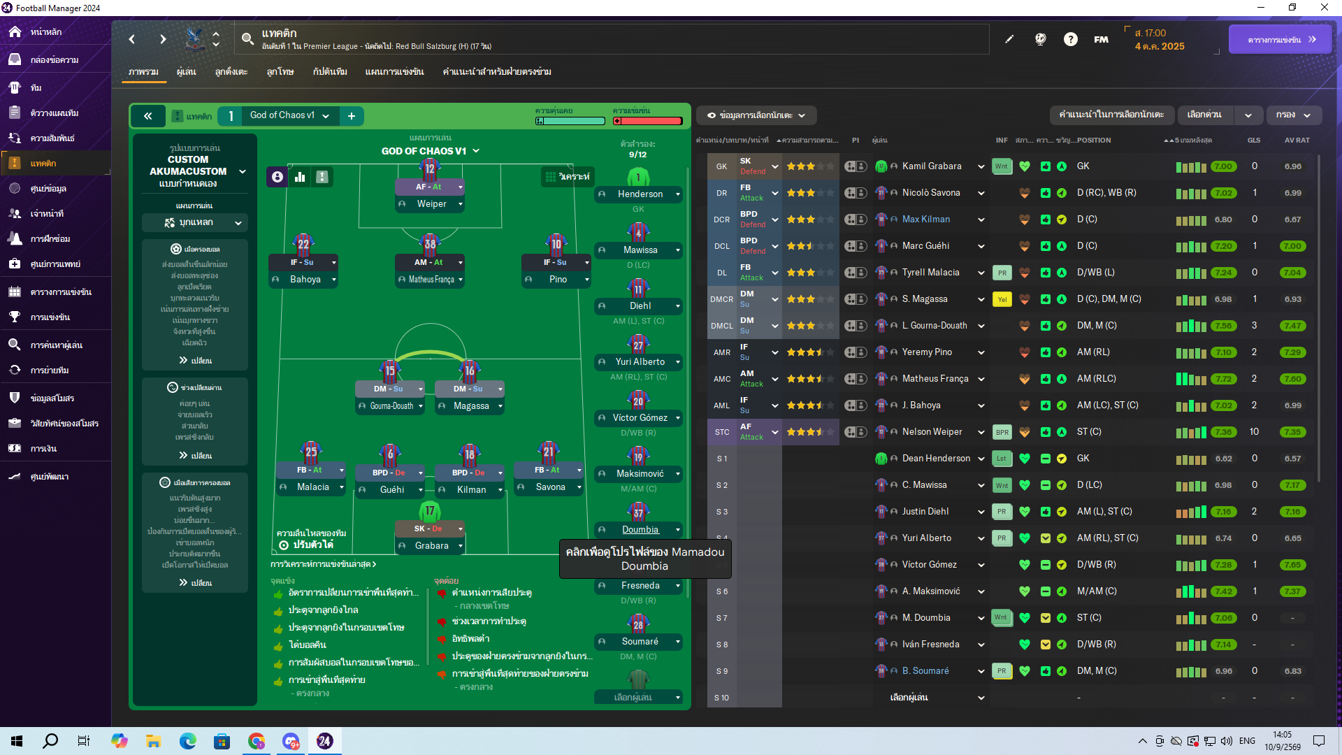 4-2-3-1 Wide tactic