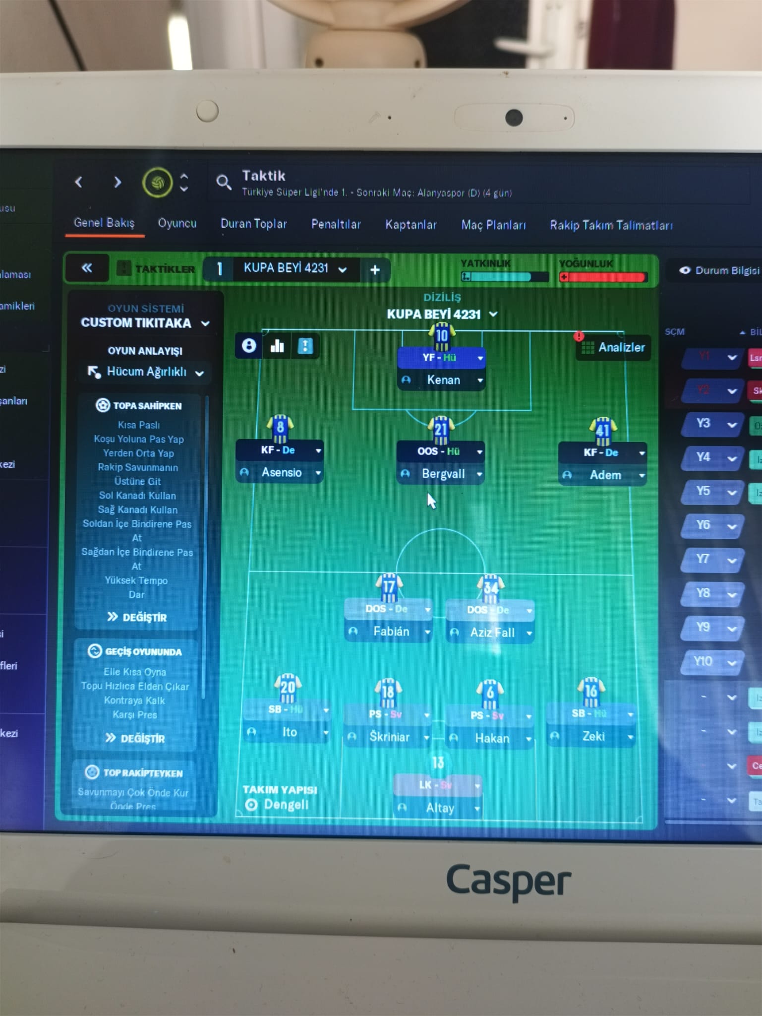 4-2-3-1 tactic screenshot