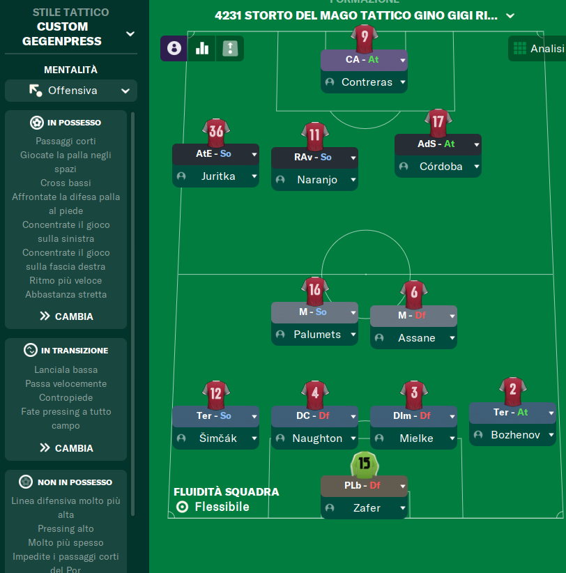 4-2-3-1 tactic screenshot