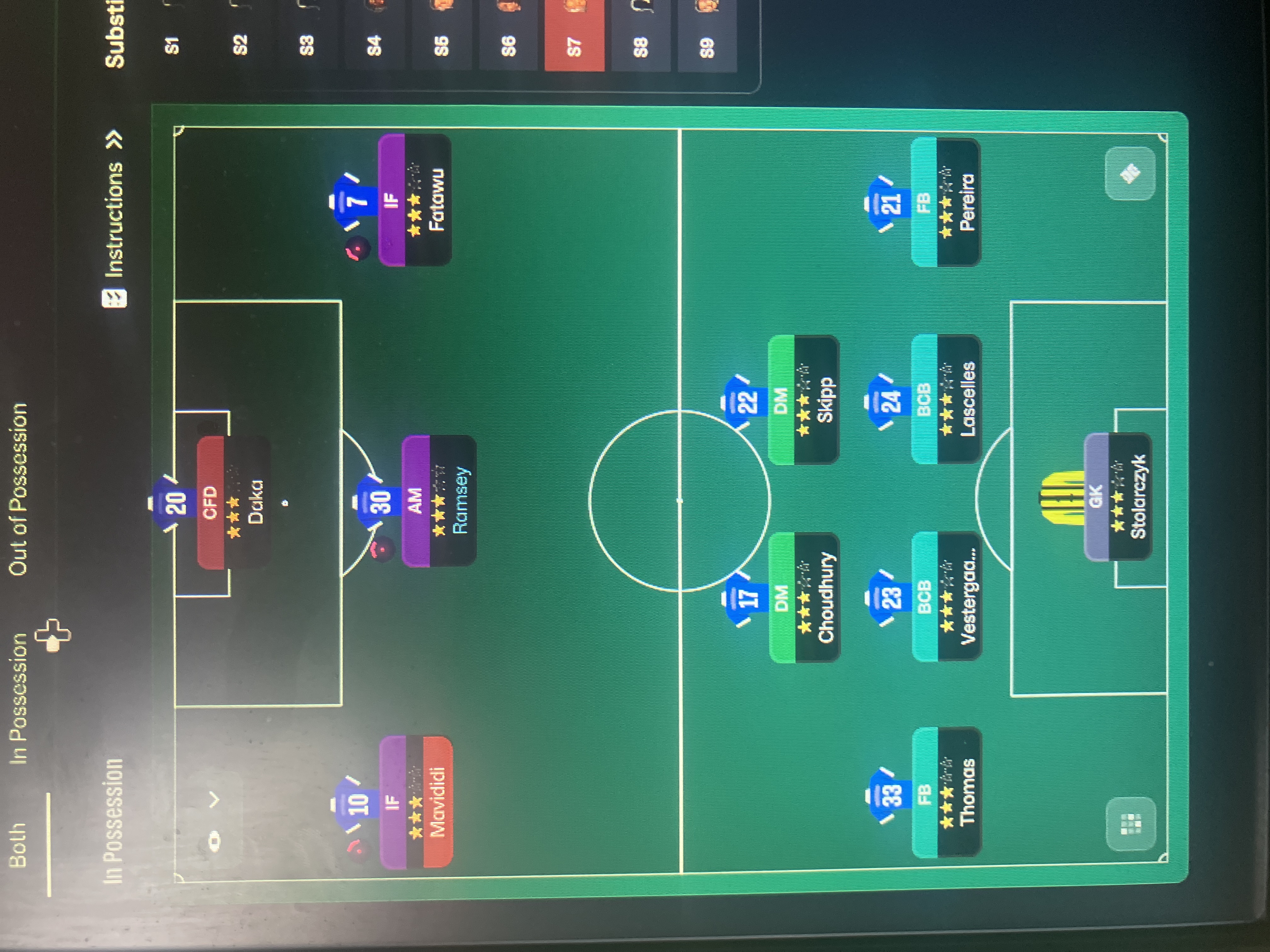 4-2-3-1 tactic screenshot
