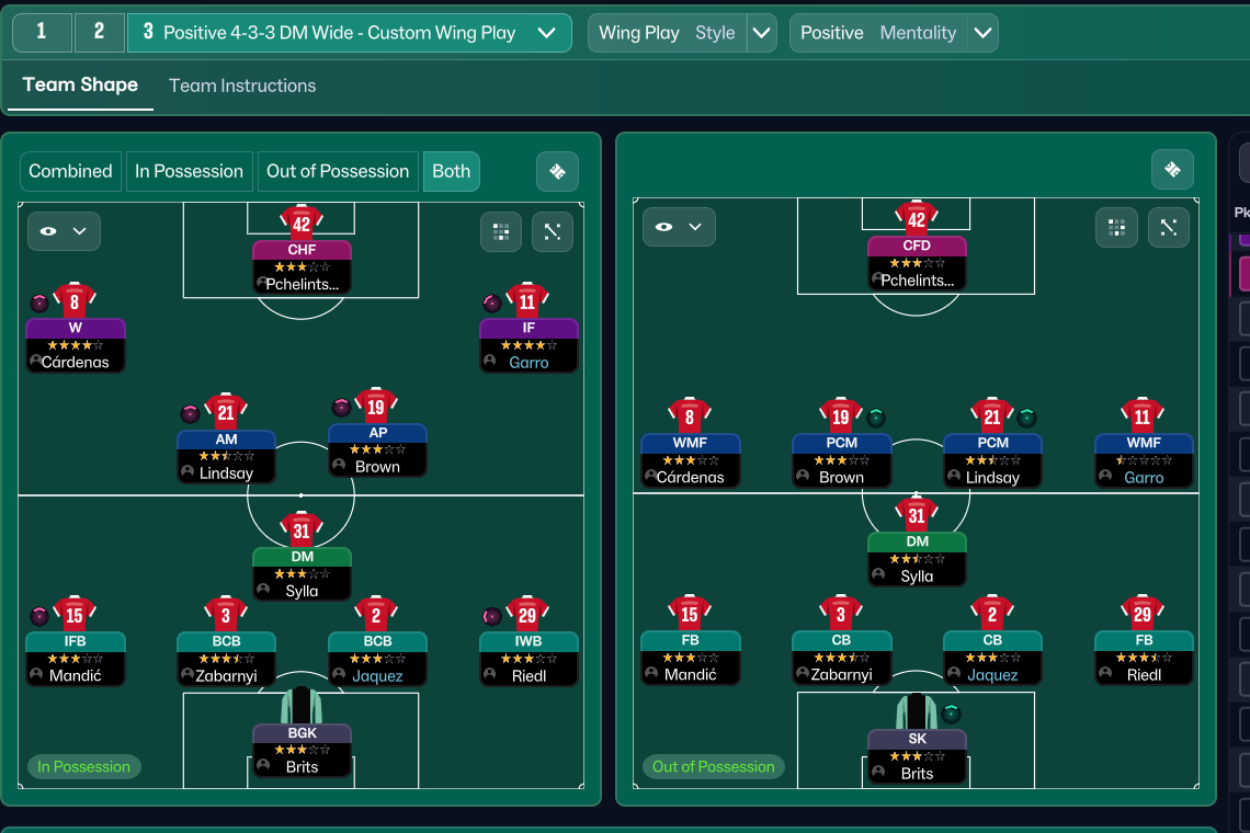 4-3-3 DM Wide tactic