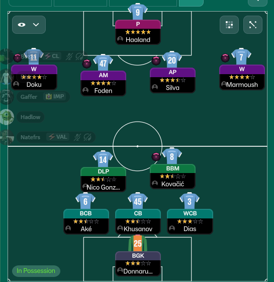4-3-3 tactic screenshot