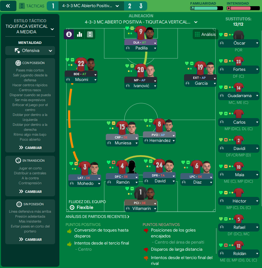 4-3-3 tactic screenshot