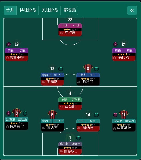 4-2-3-1 tactic screenshot