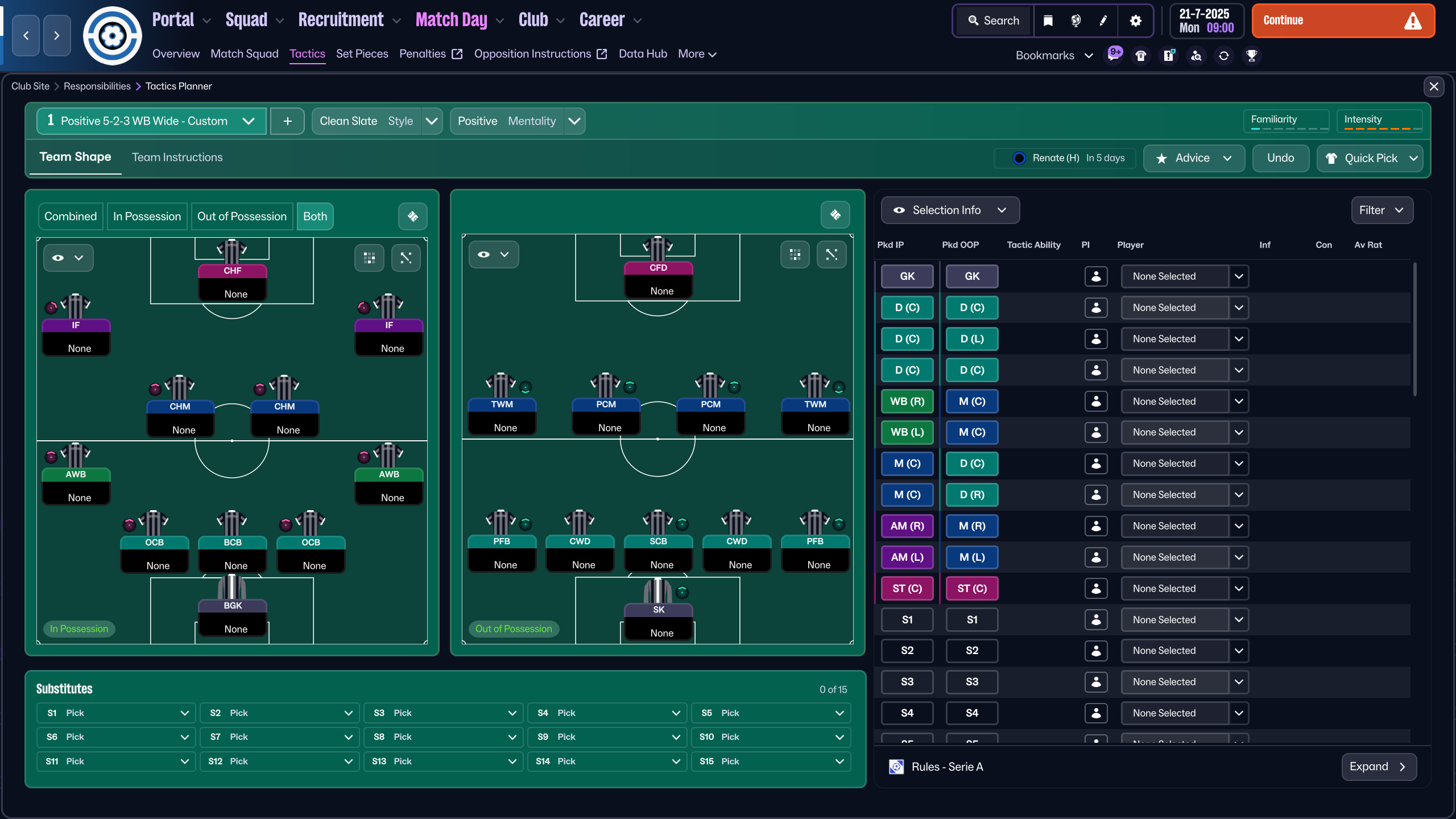 5-2-3 WB Wide tactic