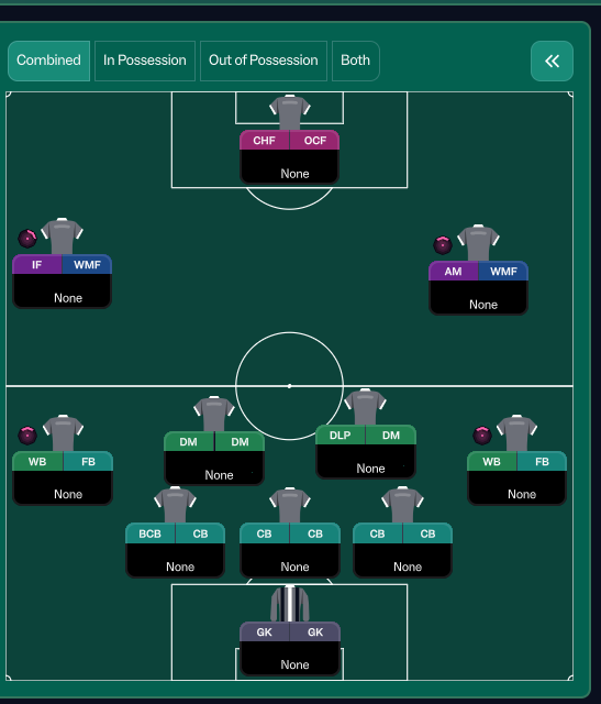 4-2-3-1 Wide tactic screenshot